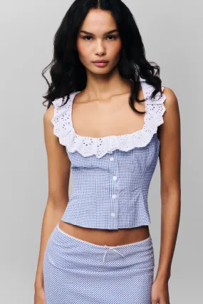 HighDensity Weave TexturedSurface Paloma Lace Top