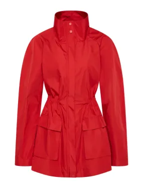 Volunteer Dirt Repellent Surface Paper Taffeta Parka in Red