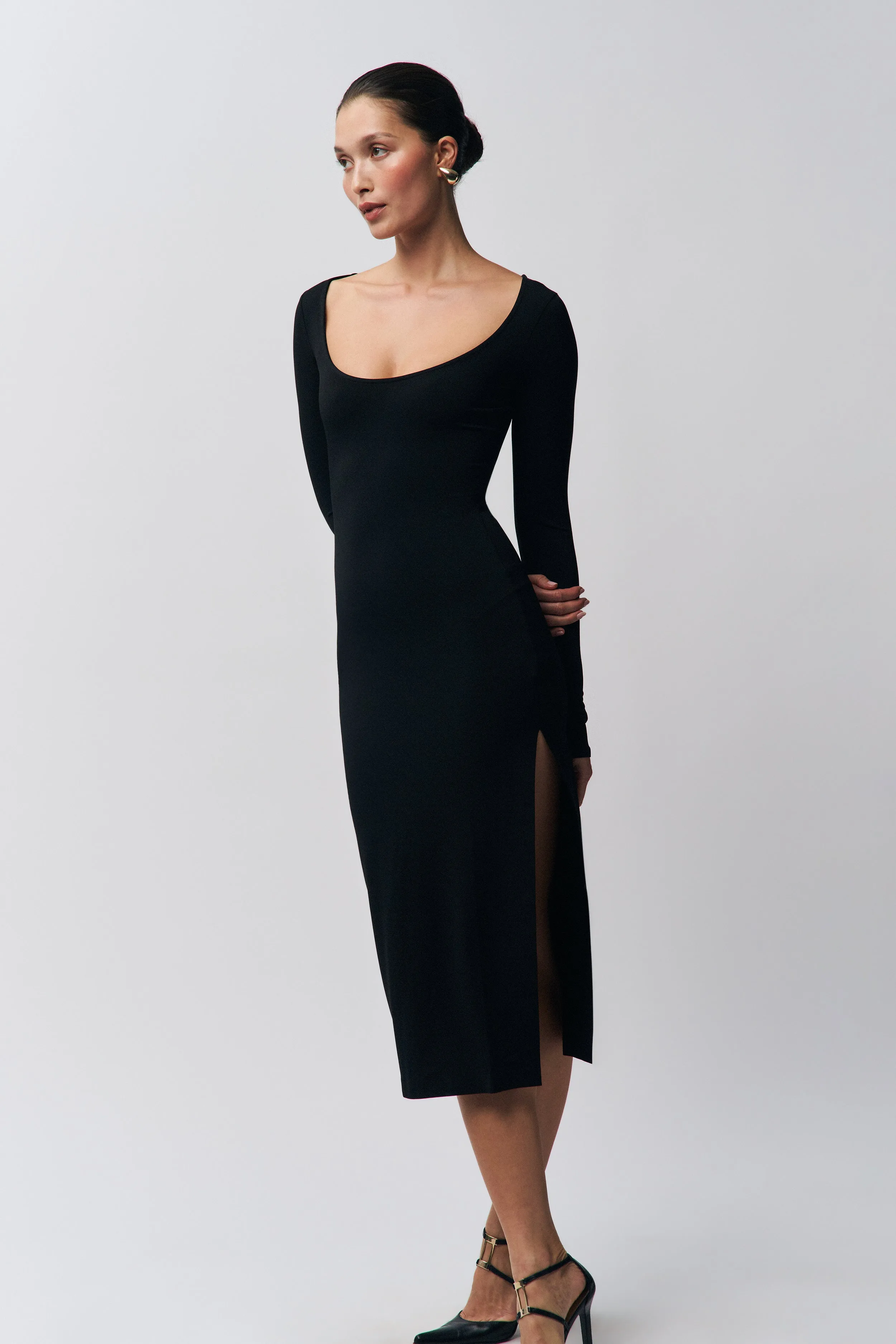 Sander Dress Frayed-Edge
