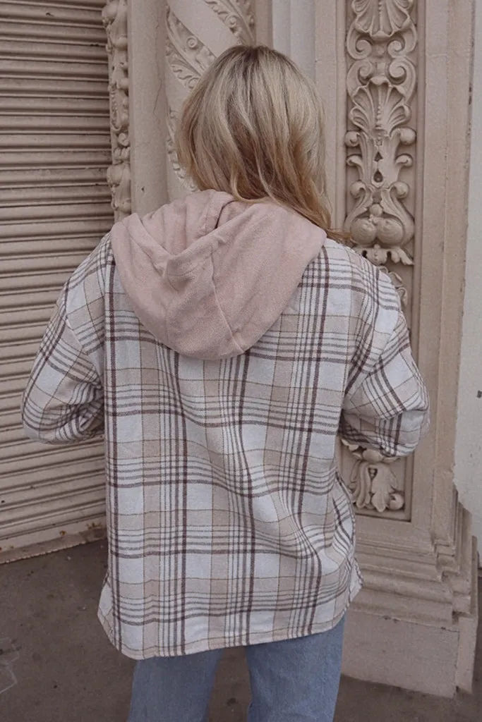 Parker Plaid Hooded Flannel Odor Control Fibers Breathable Material