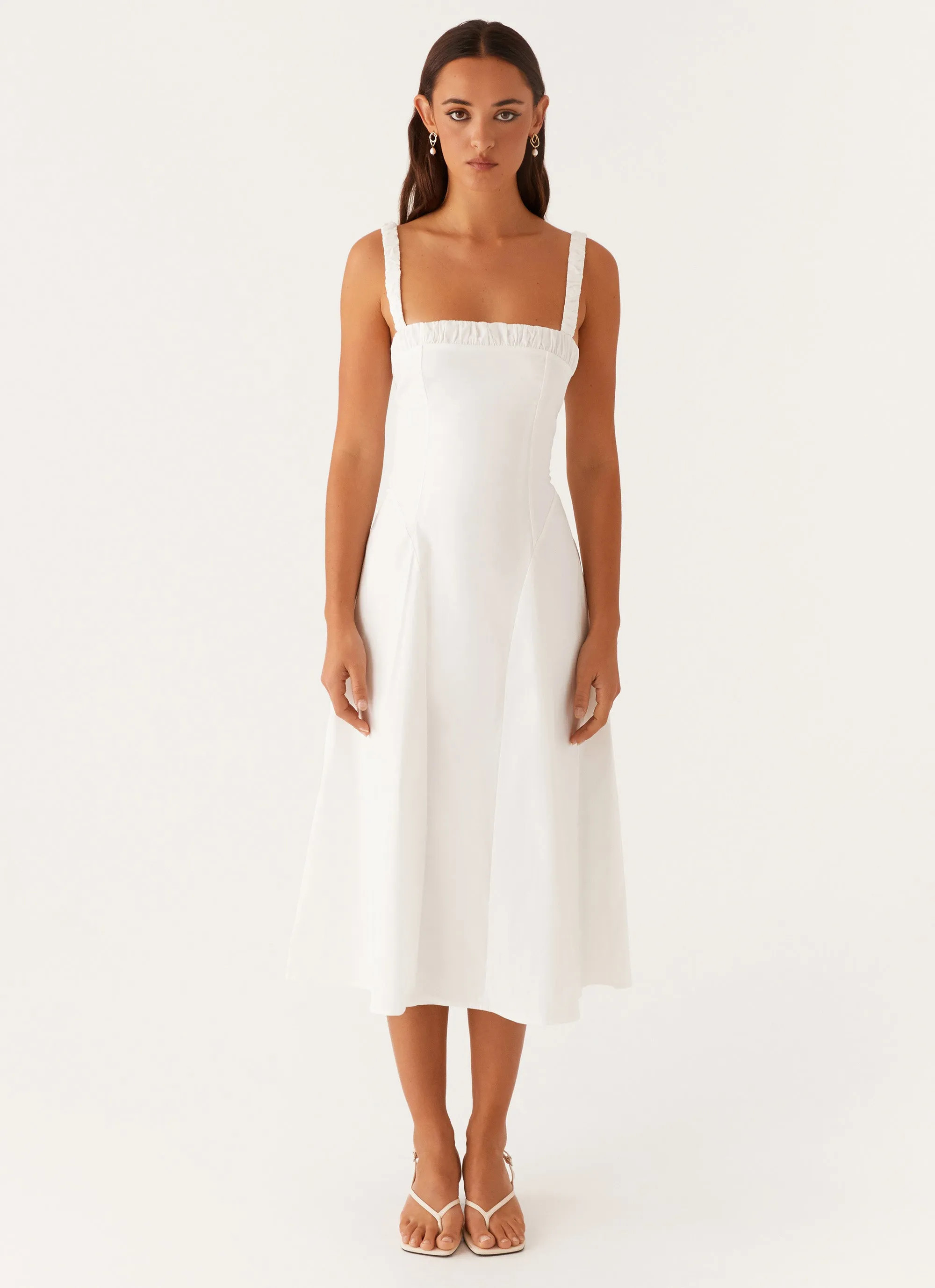 Enola Midi Dress - White Fit Choice