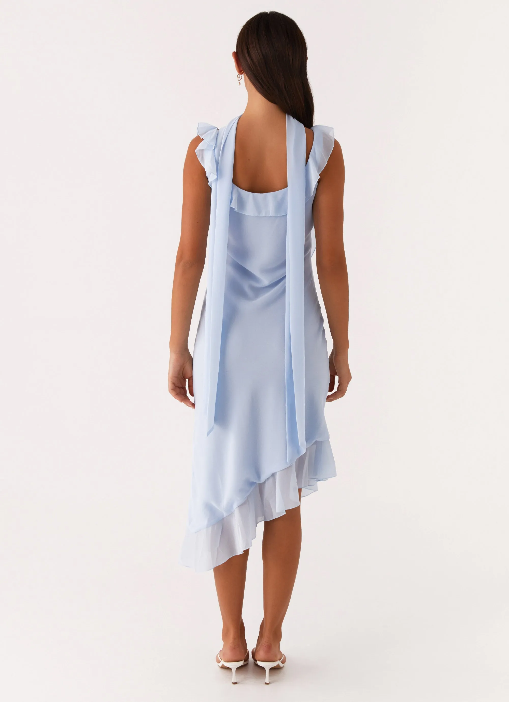 Sleek Touch Fariday Midi Dress - Blue