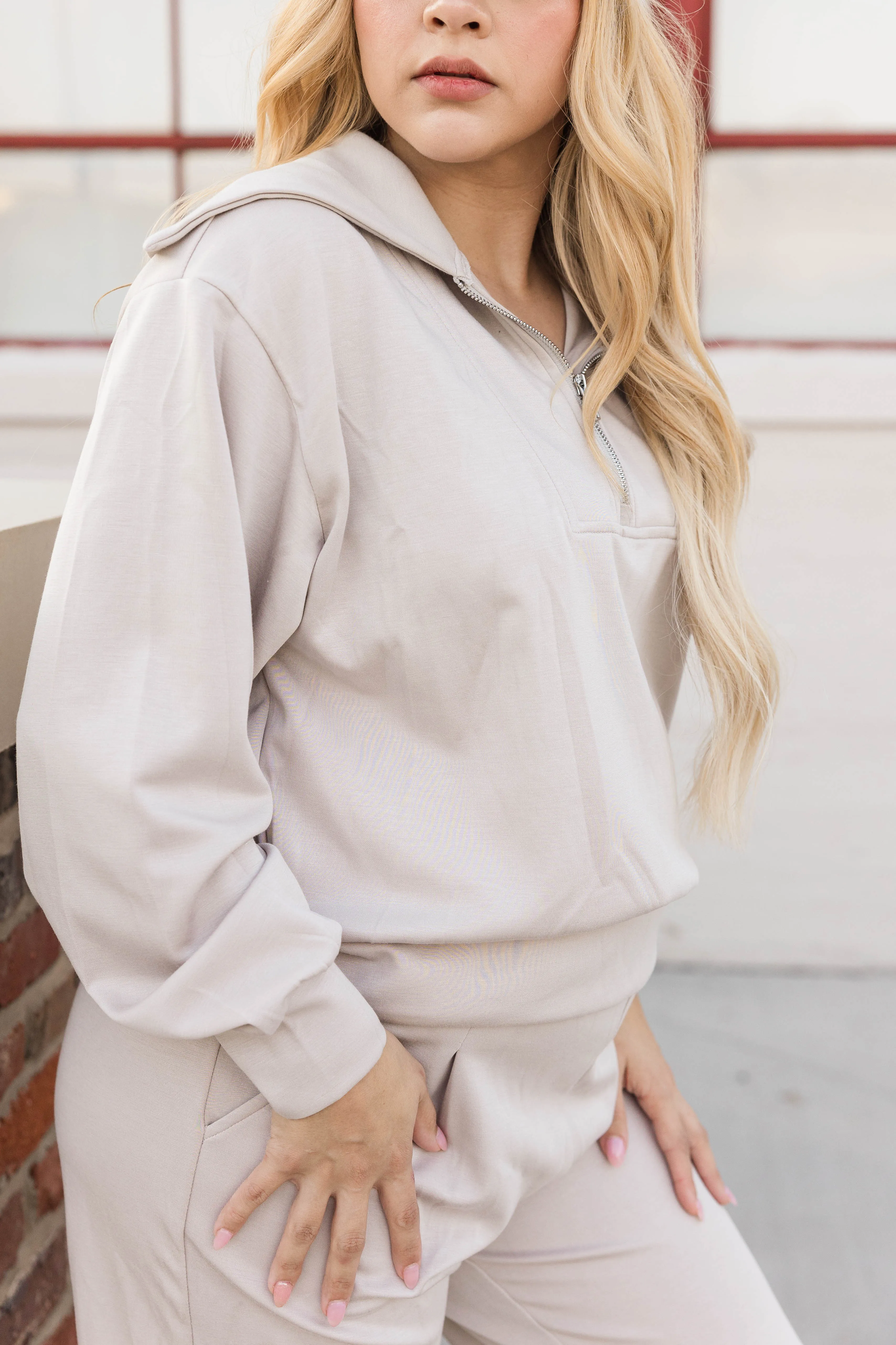 Penelope Loungewear Set- Stone SeamFree Knitting