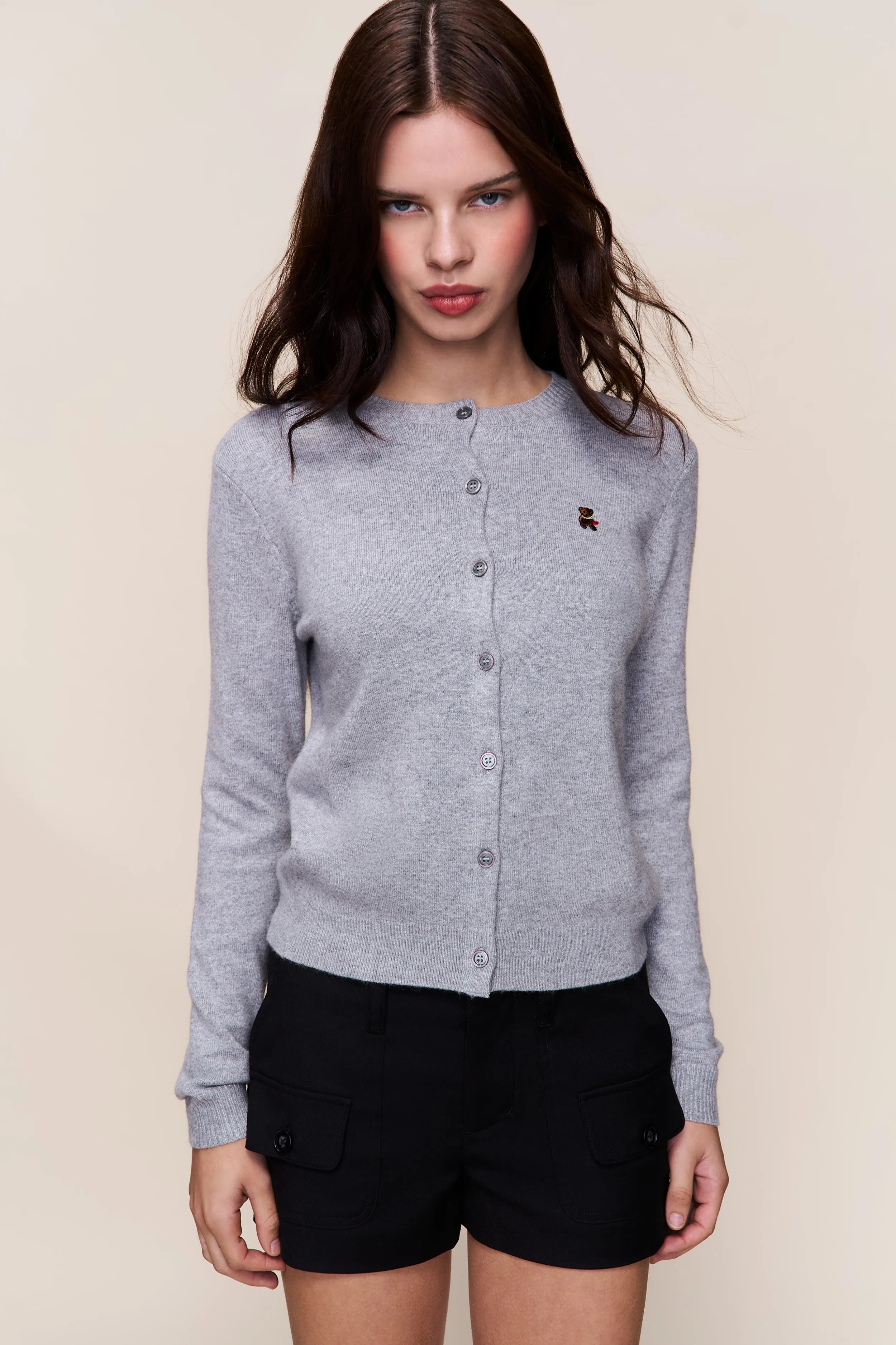 Stretch Woven Fabric Penelope Patch Pocket Short