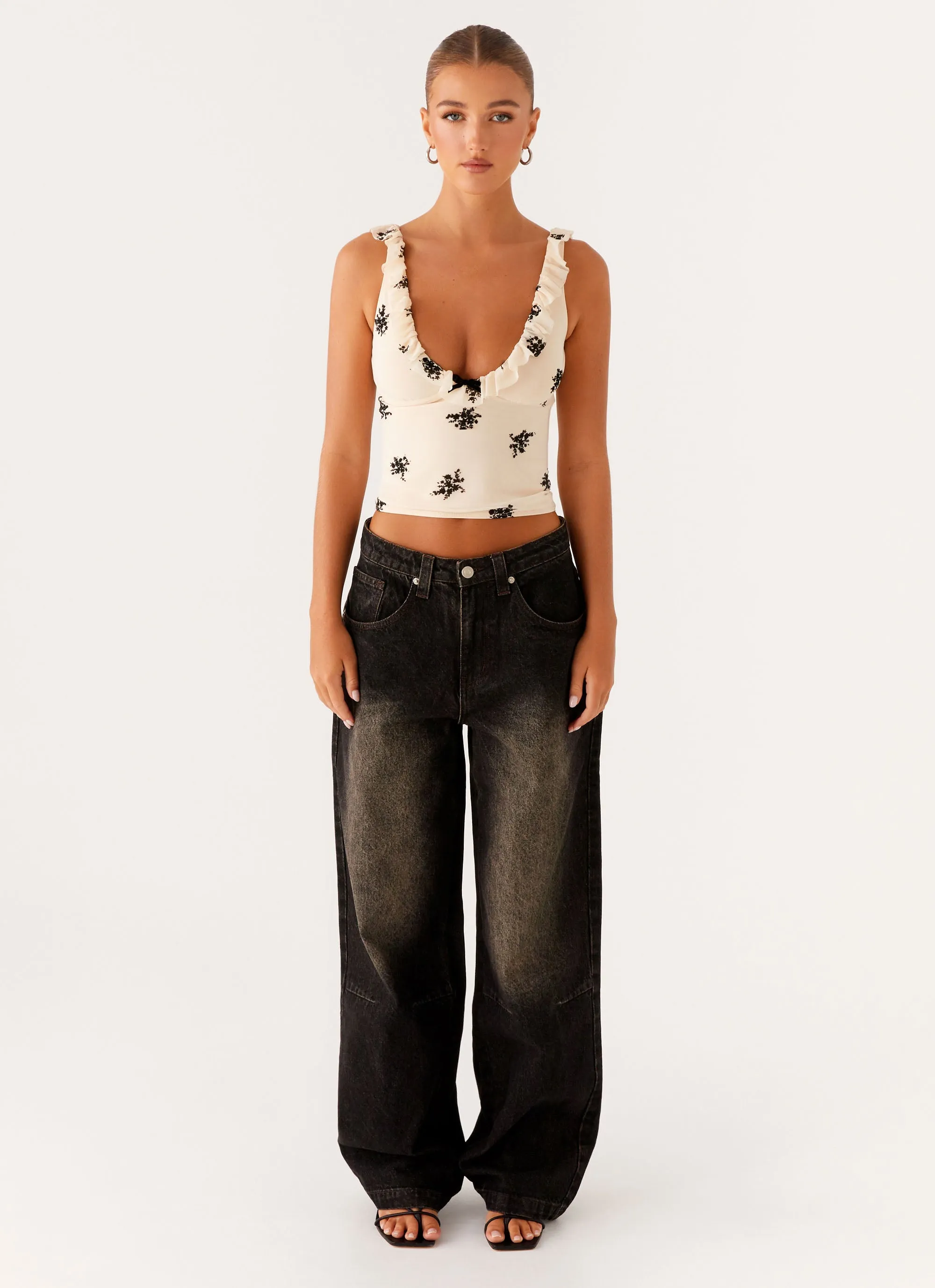 Parent Style Family Style Wear It All Pera Baggy Denim Jeans - Brown Wash