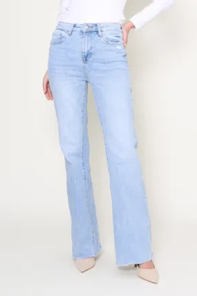 QuickDryTech High Rise Vintage Flare - Stone Wash