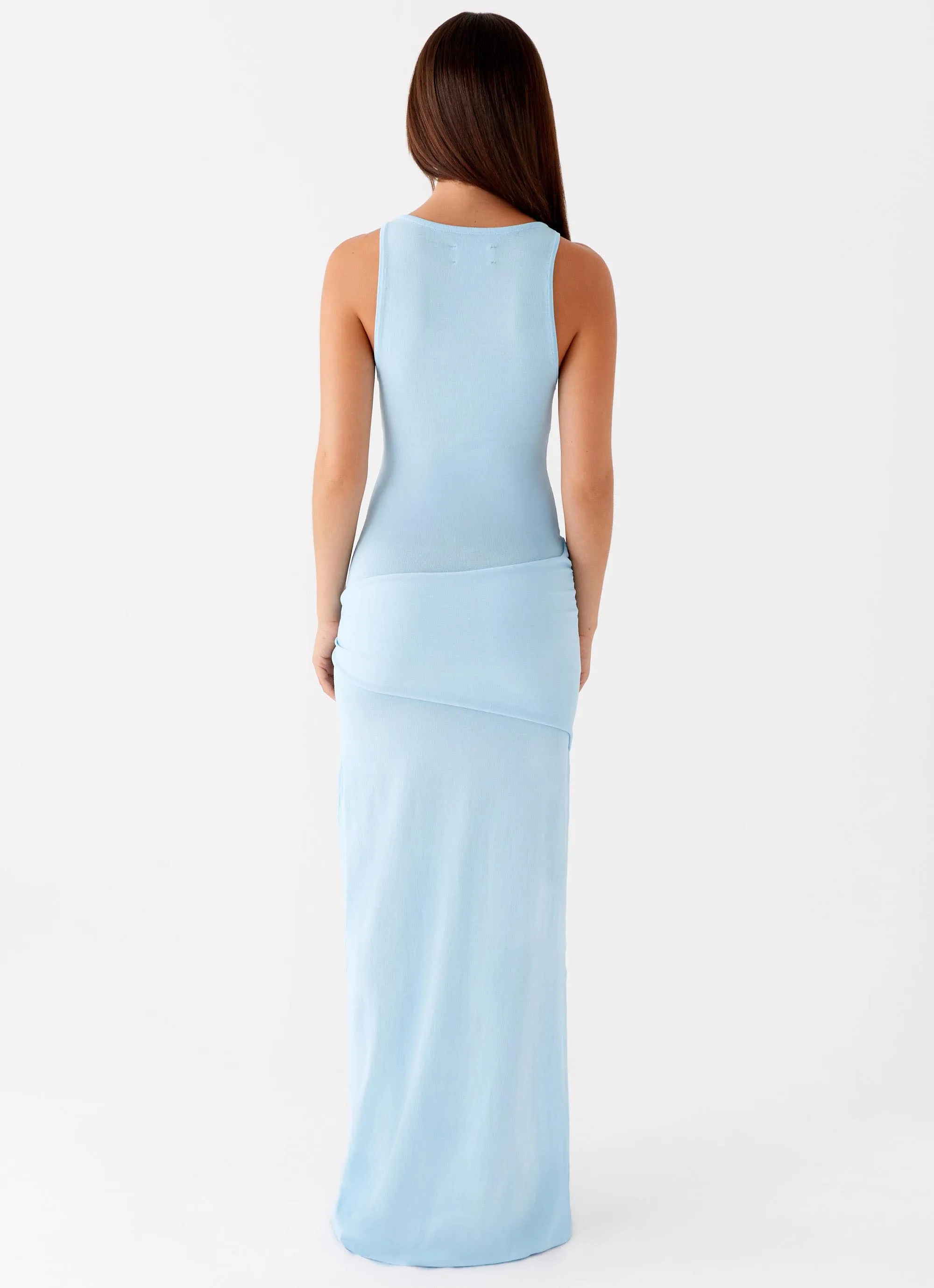 Leona Maxi Dress - Turquoise Texture Feel