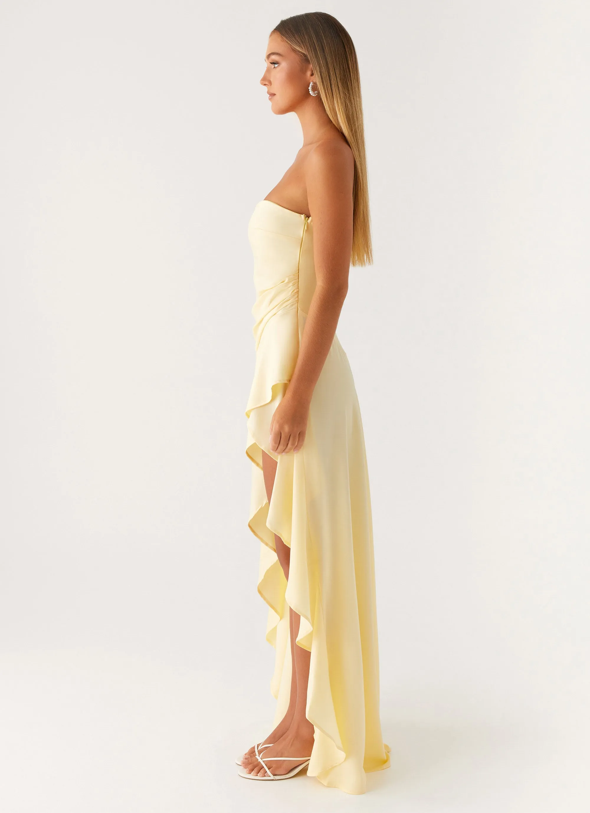 Bodie Maxi Dress - Pastel Yellow effortless grace Light Elegance