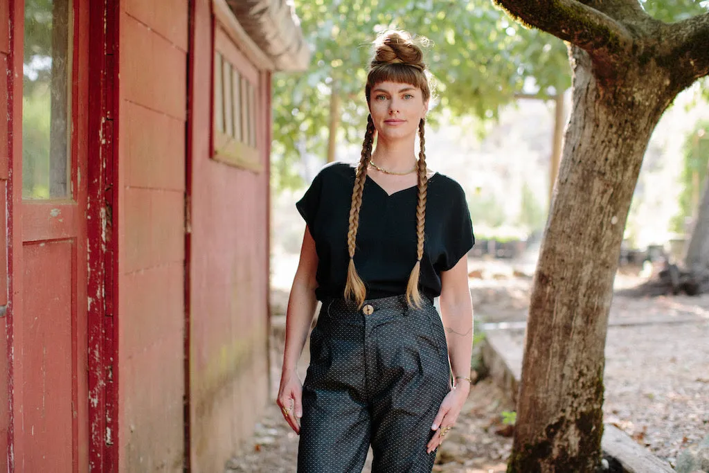 Perfect Pant 2.0 in Polka Dot Denim Seasonal Wear