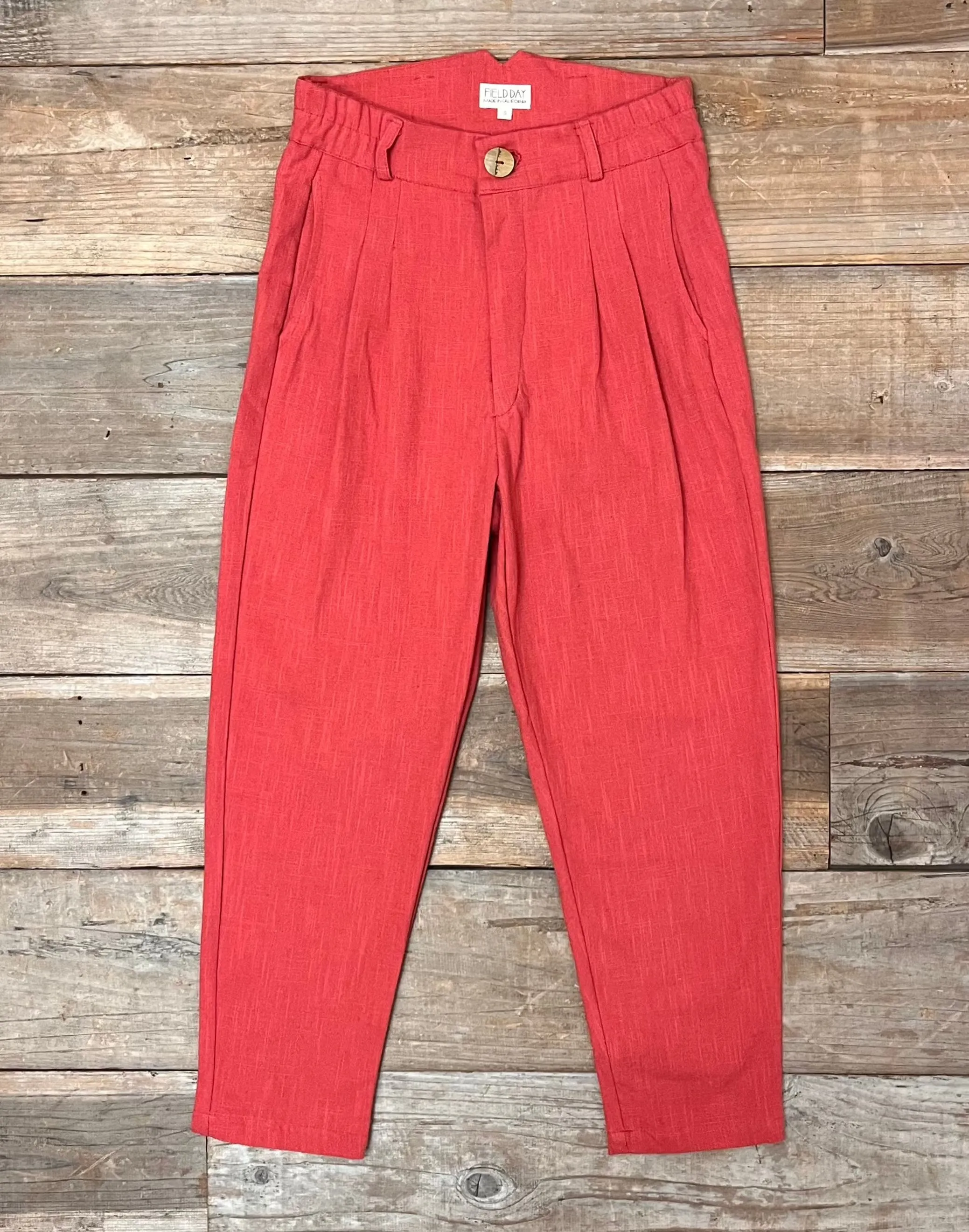 Perfect Pant in Red Sherbert Canvas Lightweight insulation