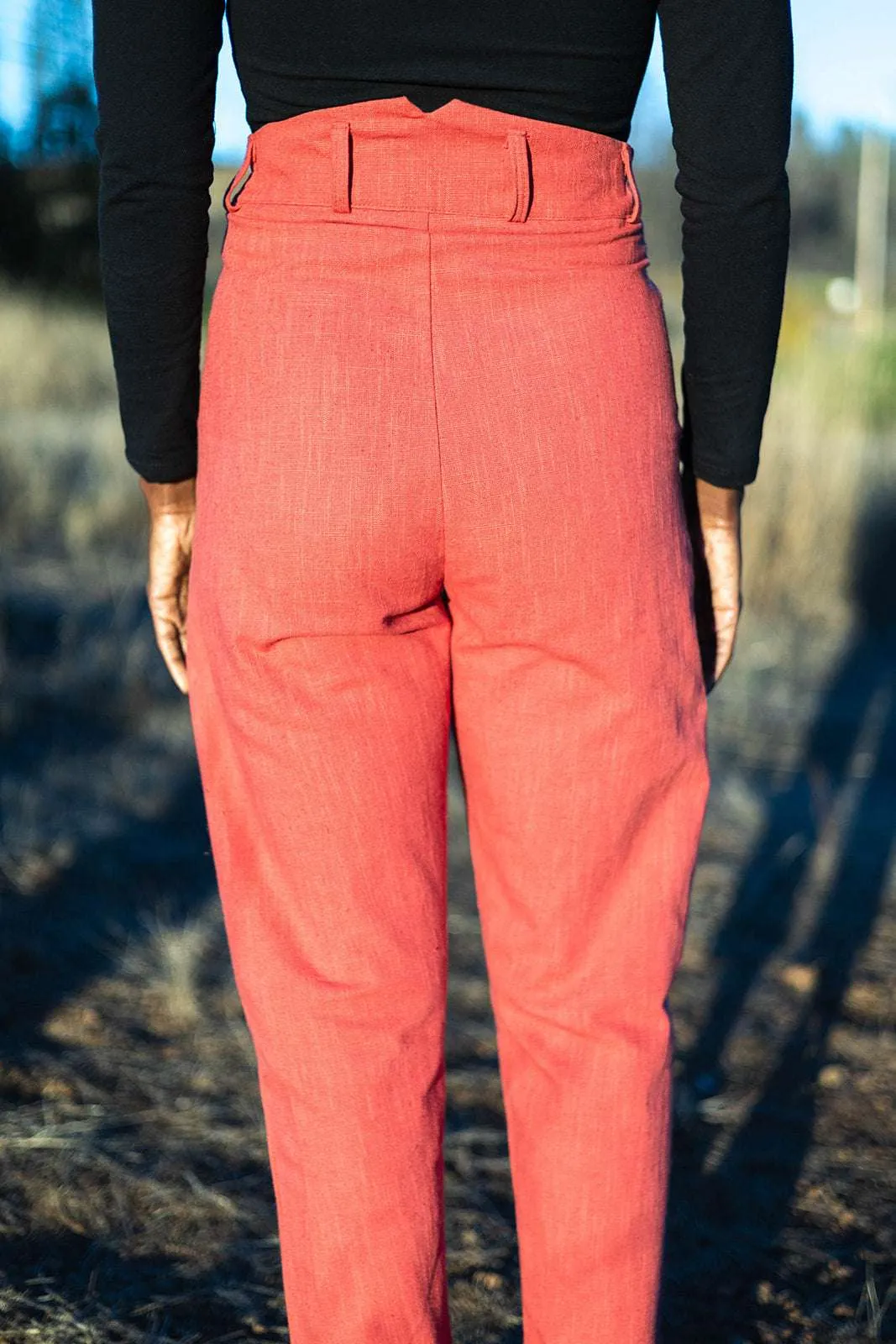 Perfect Pant in Red Sherbert Canvas Stay Dry
