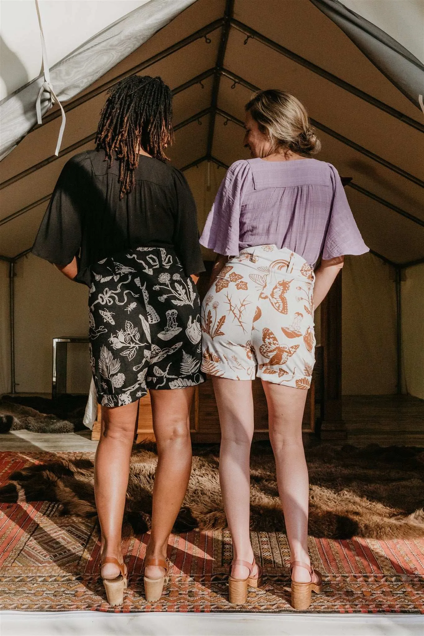 Perfect Shorts in Oat Woodland Wonder Rubberized Hem Wardrobe Essential