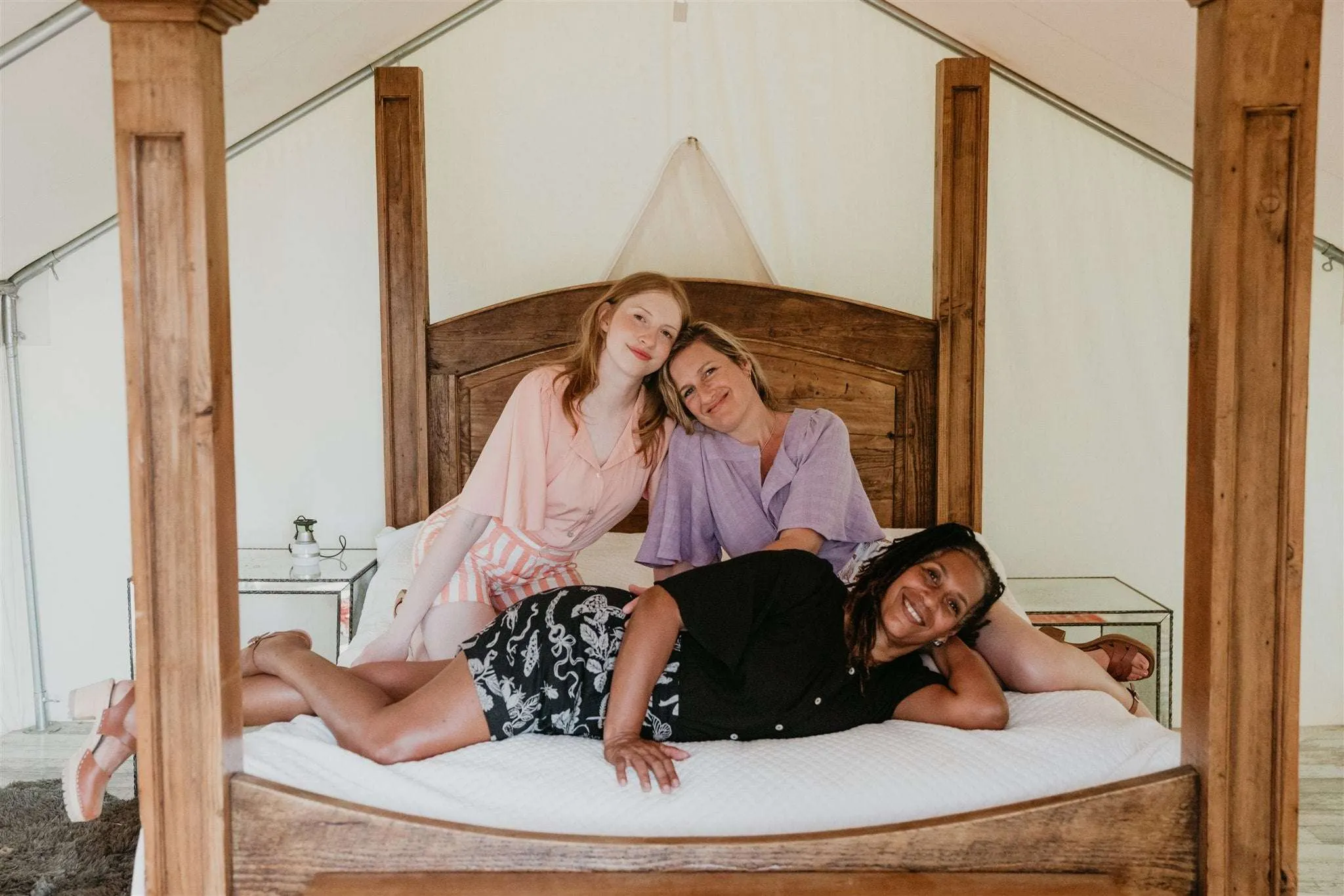 Perfect Shorts in Pink Stripe Side slits