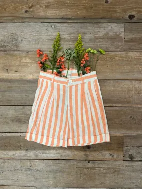 Perfect Shorts in Pink Stripe Pull-on style SturdyBeltLoops