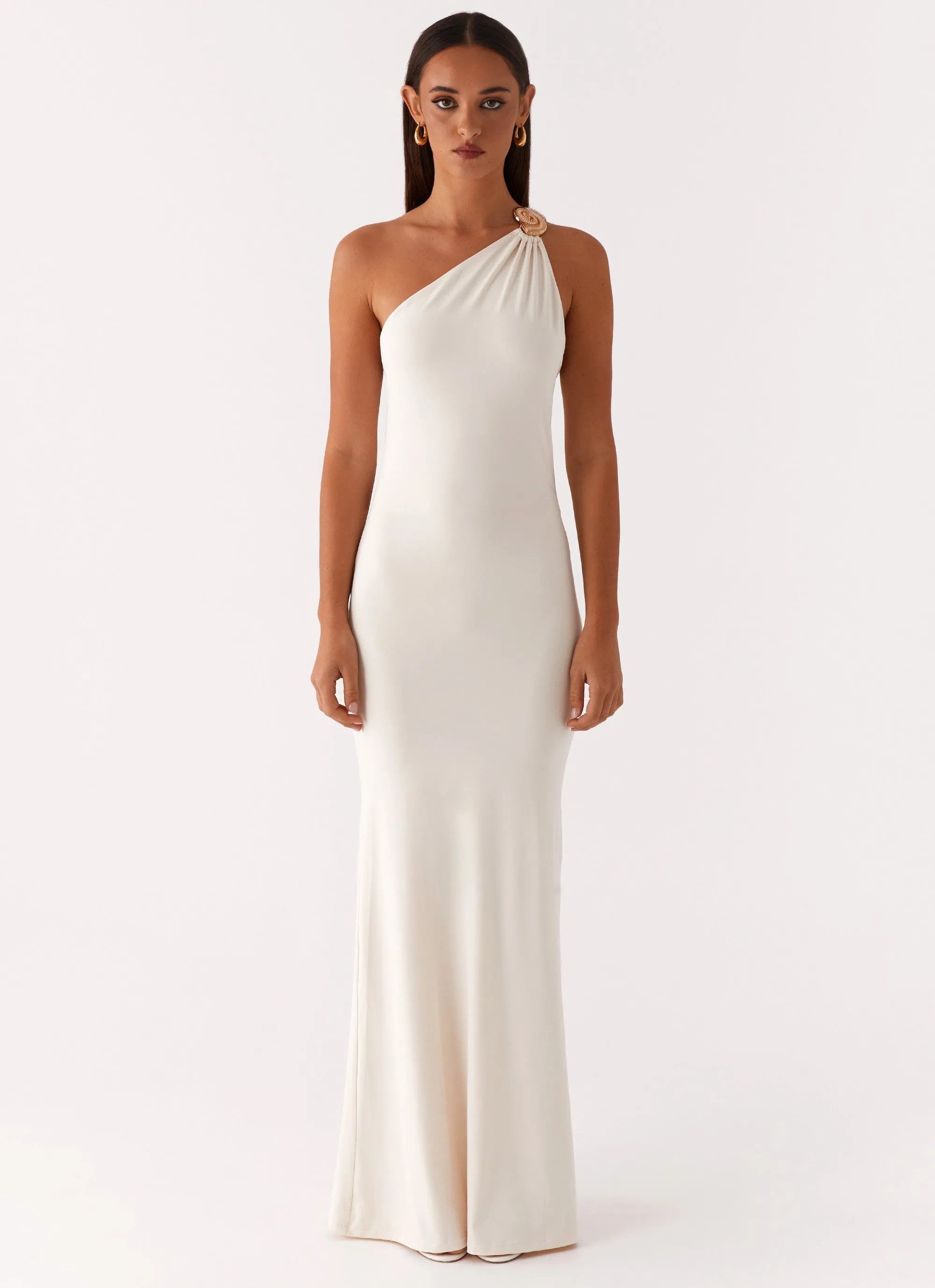 Infinity Maxi Dress - Ivory Smart Design Flutter-Sleeve