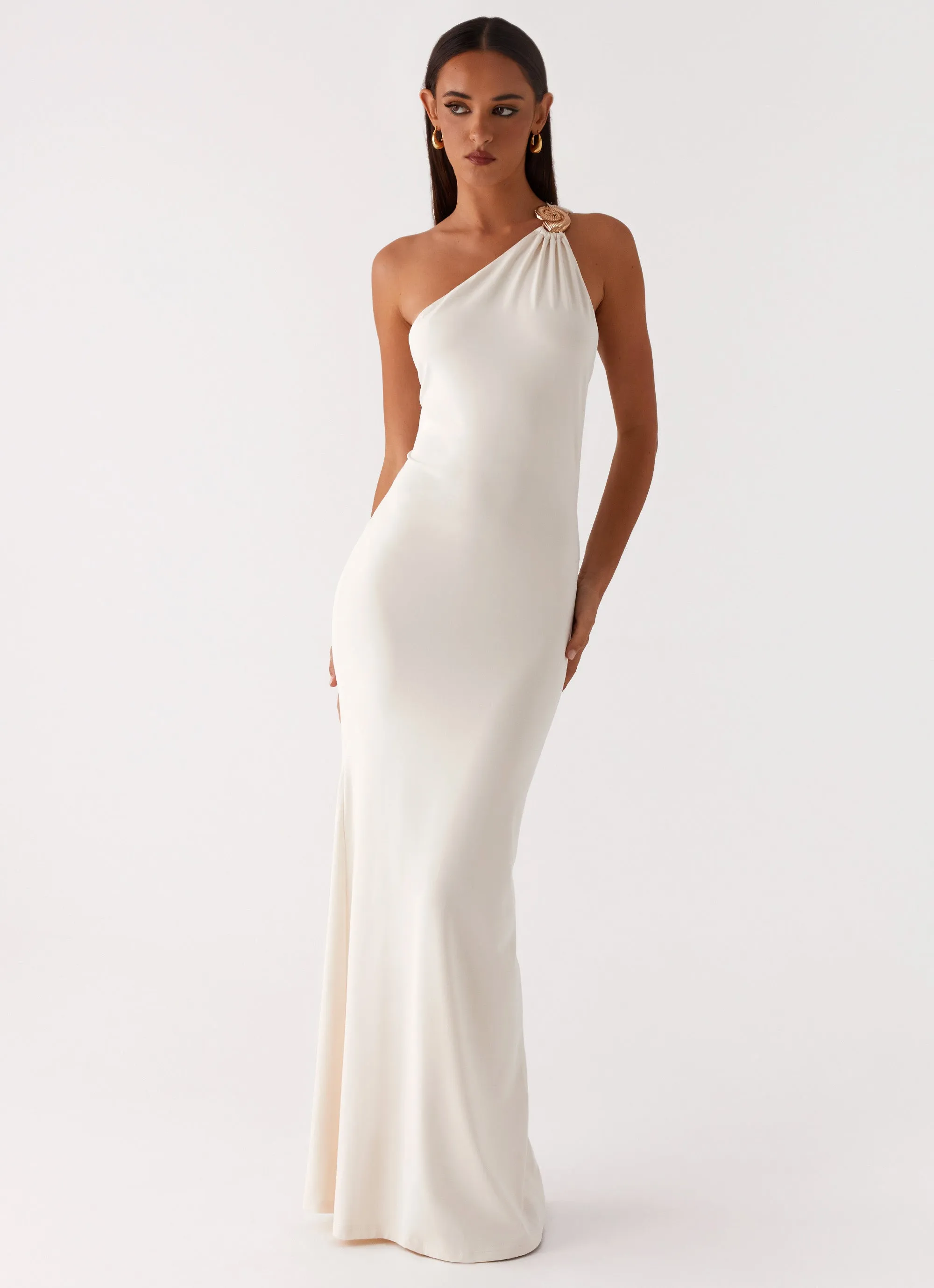 Delicate Finish Infinity Maxi Dress - Ivory