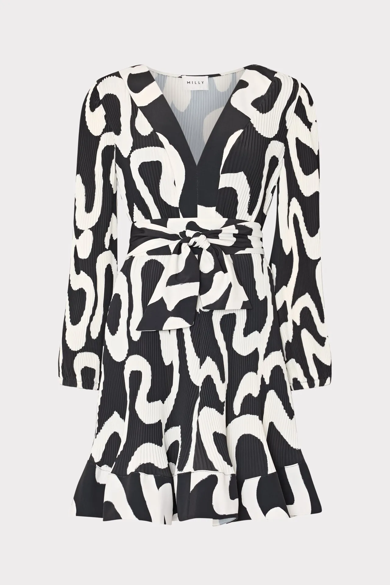 Street Ease Liv Ink Swirl Pleated Dress