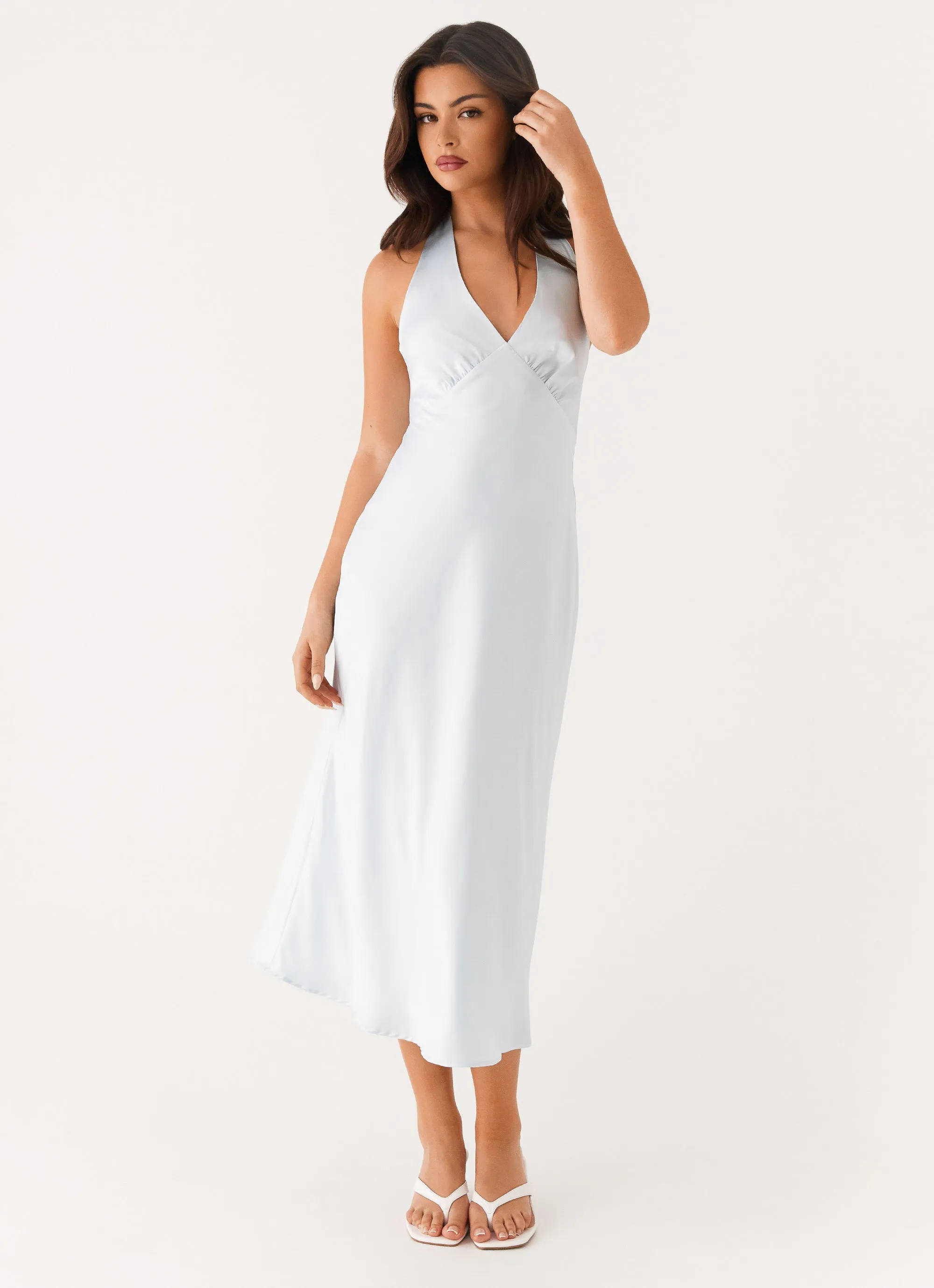 Heavy Hearted Midi Dress - Blue Cozy And Stylish