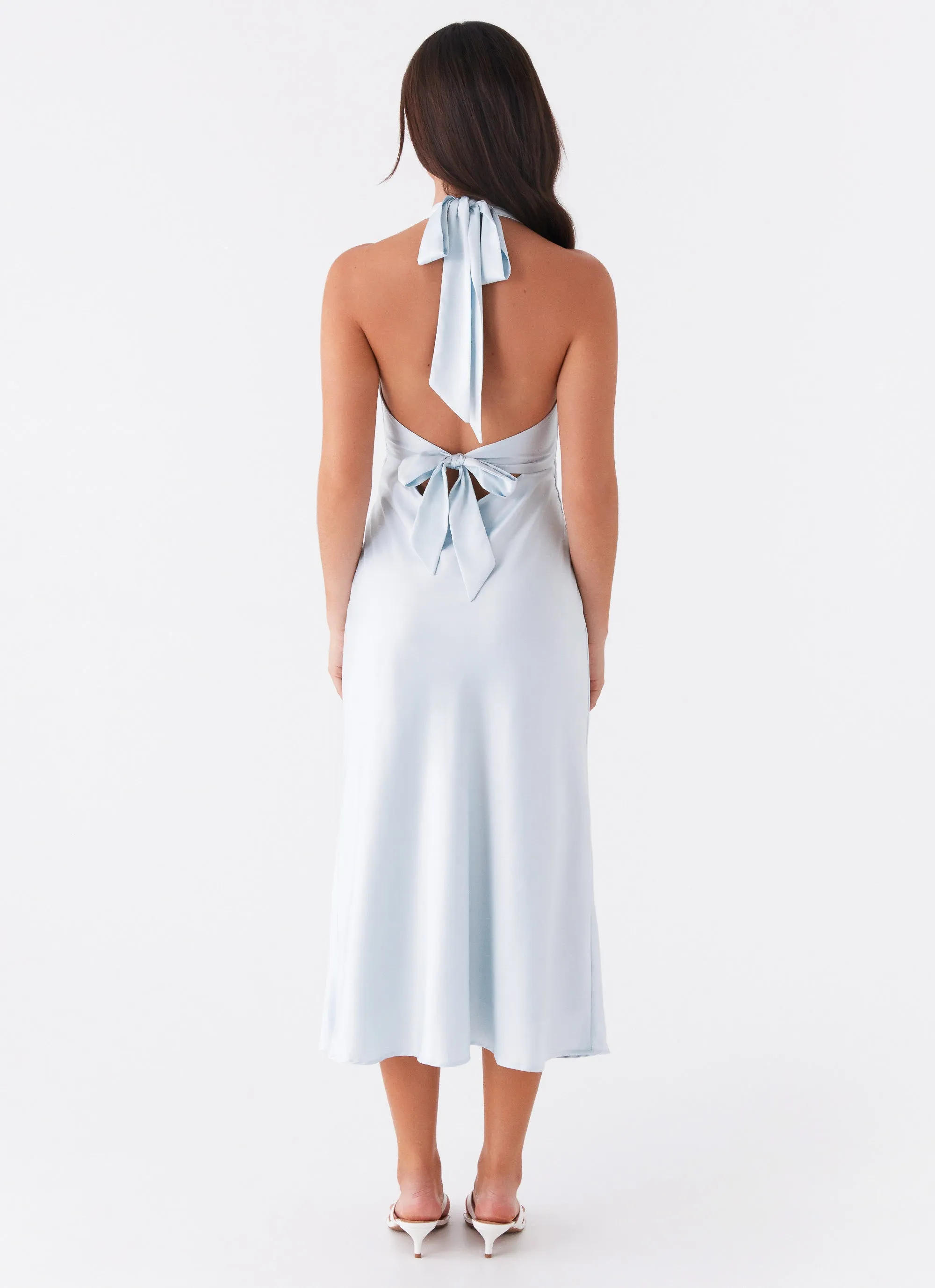 Quick Drying Heavy Hearted Midi Dress - Blue