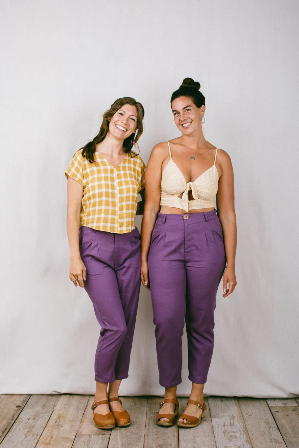 Perfect Pant 2.0 in Heliotrope Linen Comfort waistband