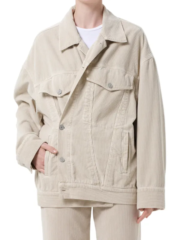 Reworked Wayne Jacket in Rice Grass dry-cleanable Outerwear