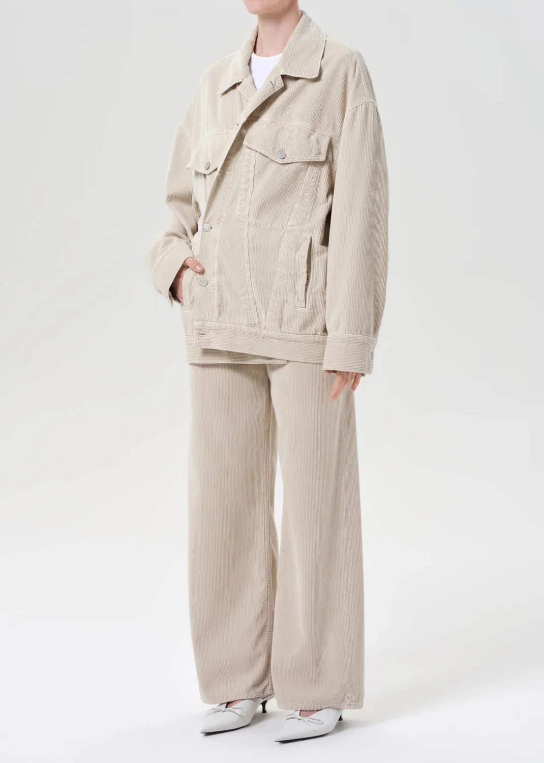 Sport Comfort Recycled Polyester Reworked Wayne Jacket in Rice Grass