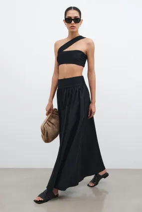 OdorResistant Fitted Tank Petite Raven Skirt