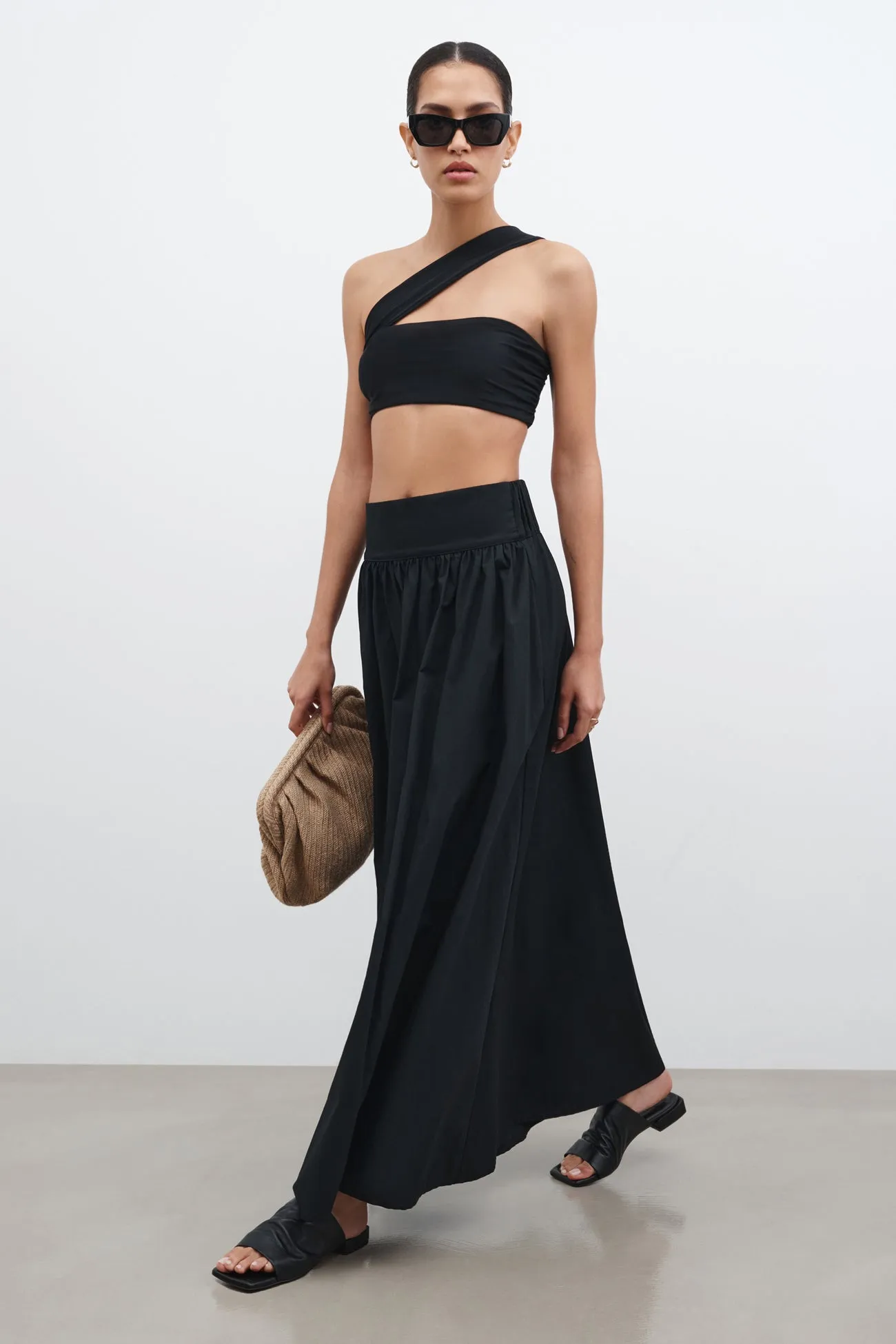 Petite Raven Skirt LayeredNeckline MultiFunctionalDesign