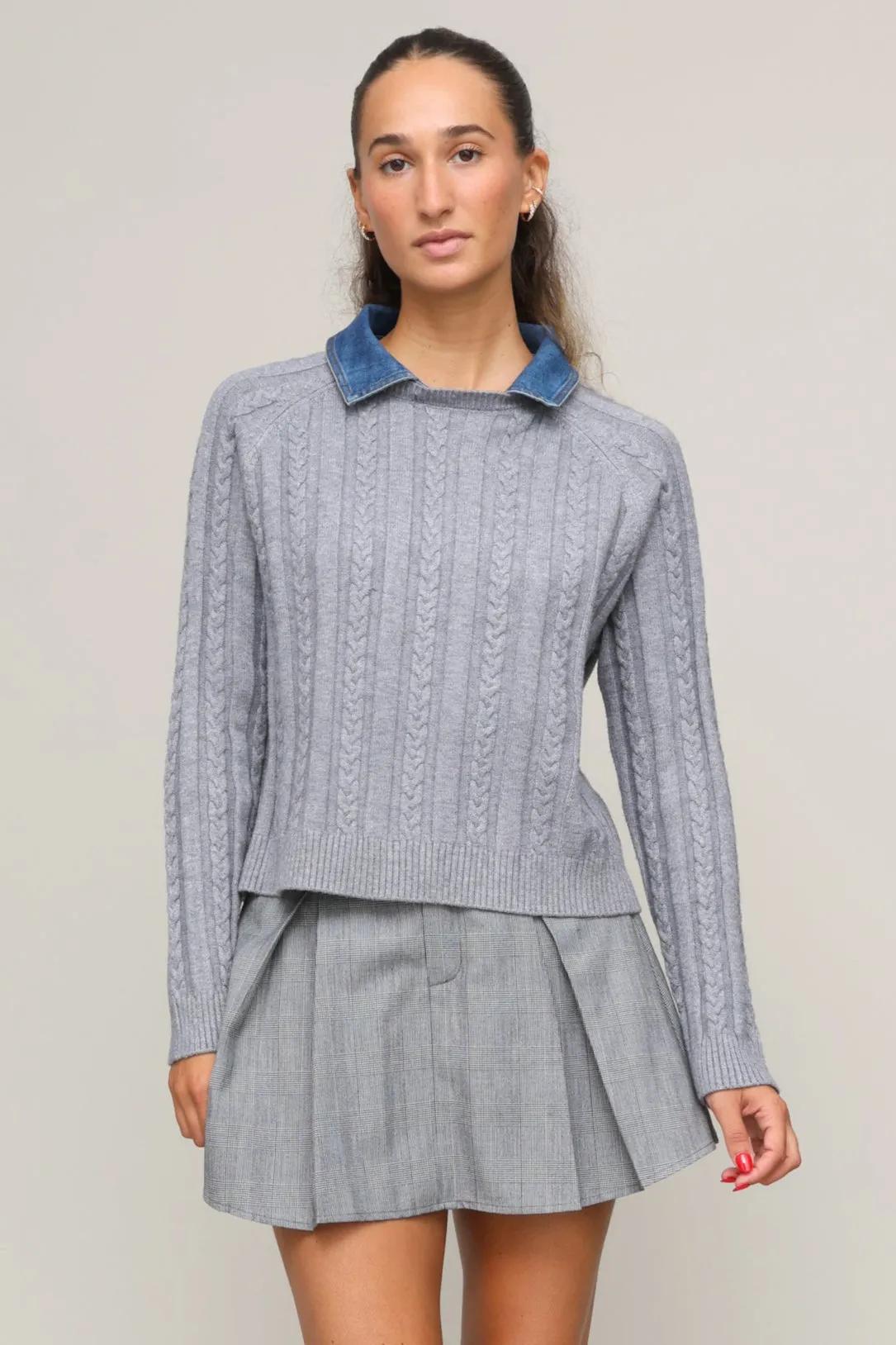 Reverseble Design Peyton Two Fer Sweater