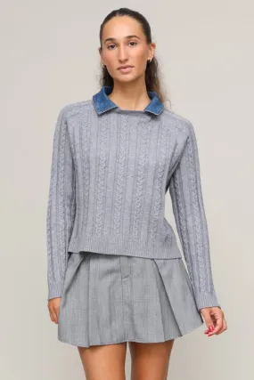 Snag Resistant Fabric AbrasionResistantFabric Peyton Two Fer Sweater