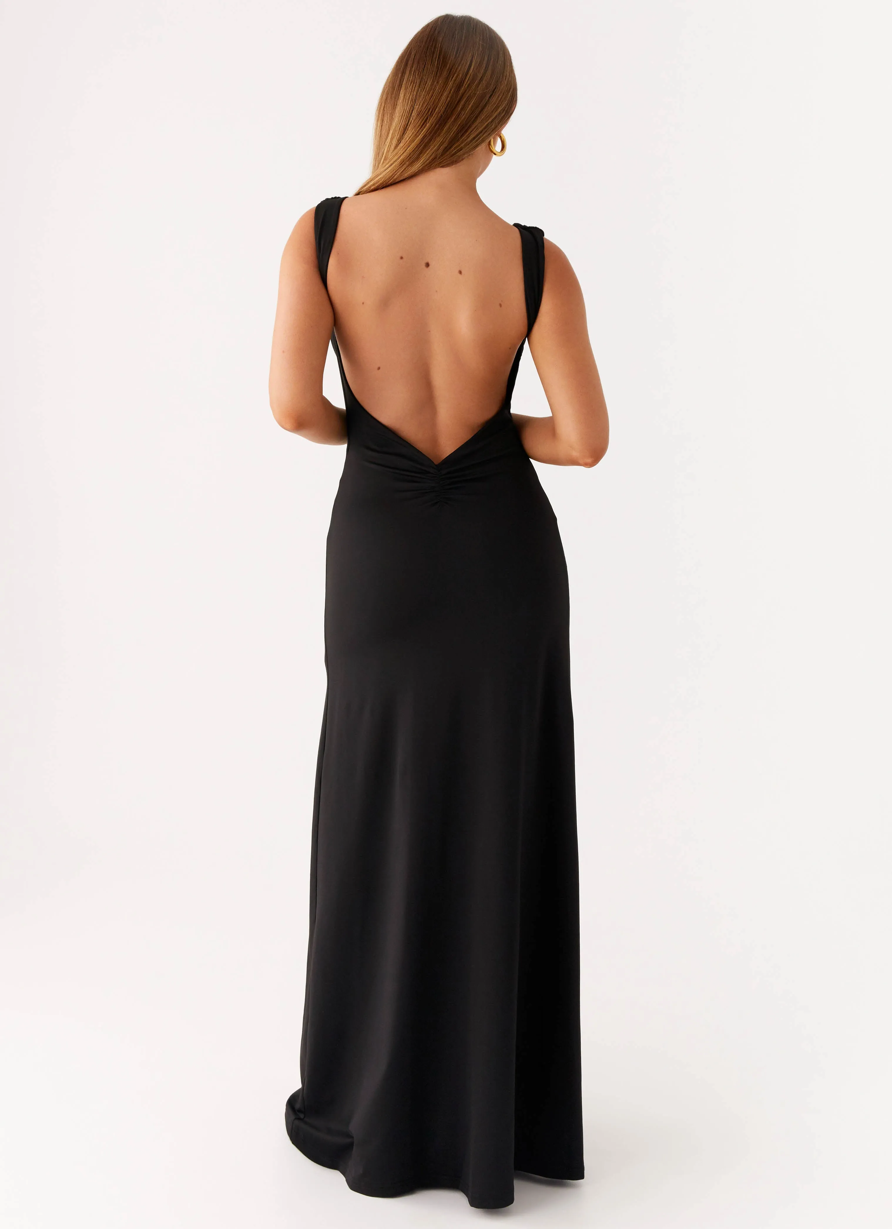 Dance Night breathable-mesh Phianne Maxi Dress - Black