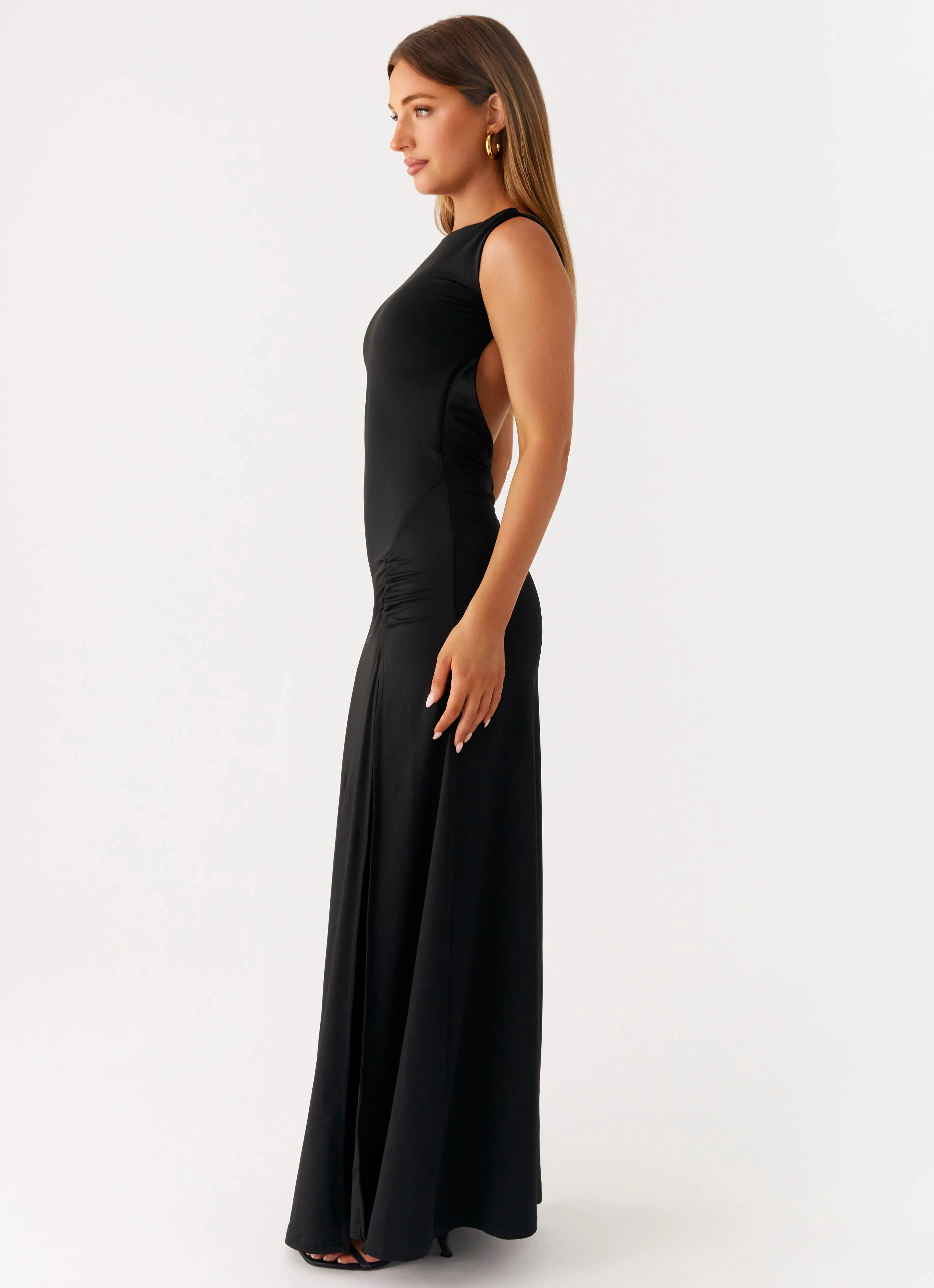Phianne Maxi Dress - Black Classic Movement Smart and Polished