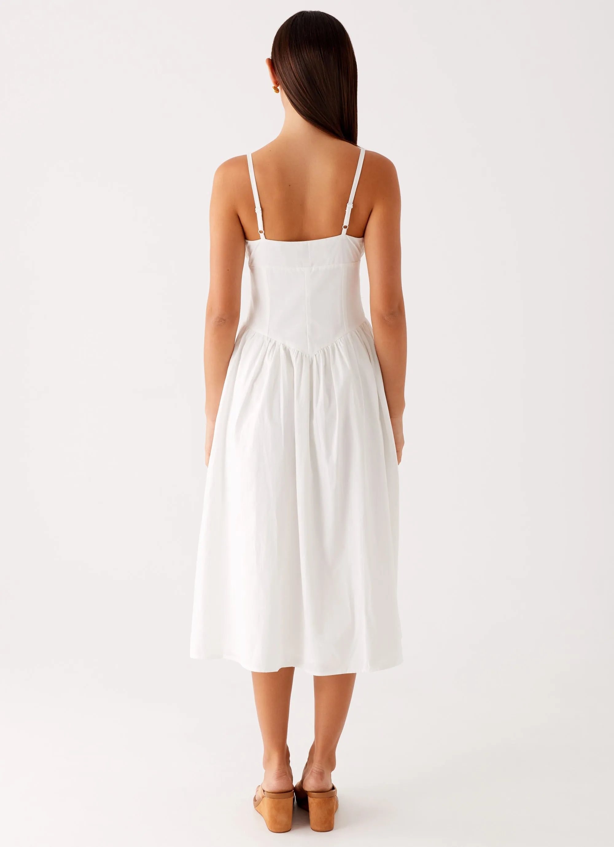 Day To Night Phillipa Midi Dress - White