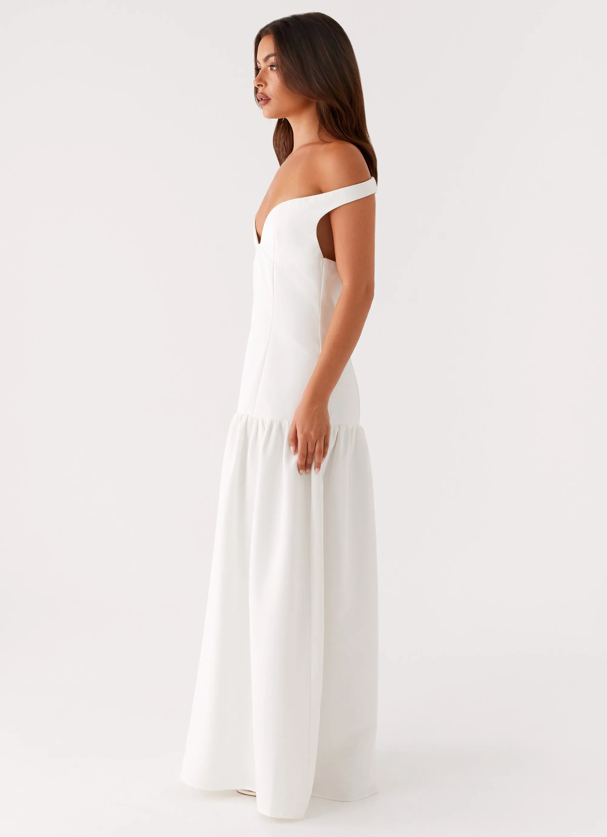 Basel Maxi Dress - White Spring Garden All Wear