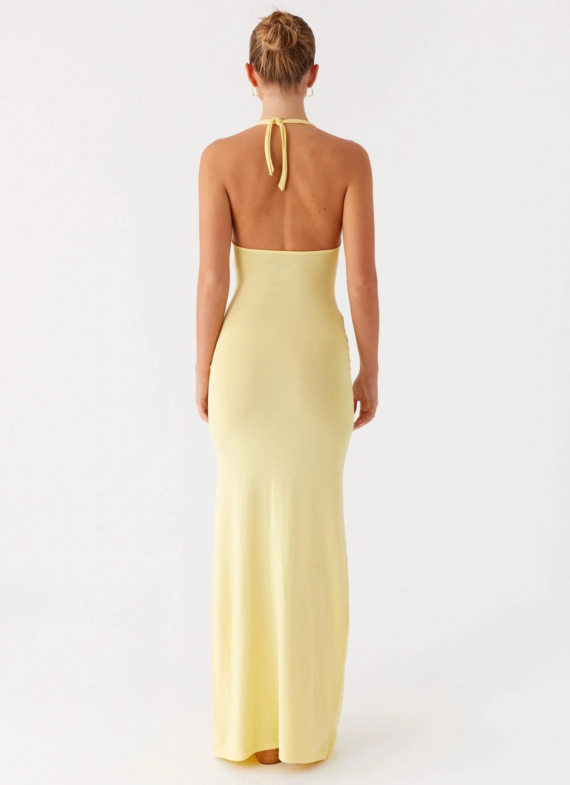 Fit Vibe Pina Colada Knit Maxi Dress - Yellow