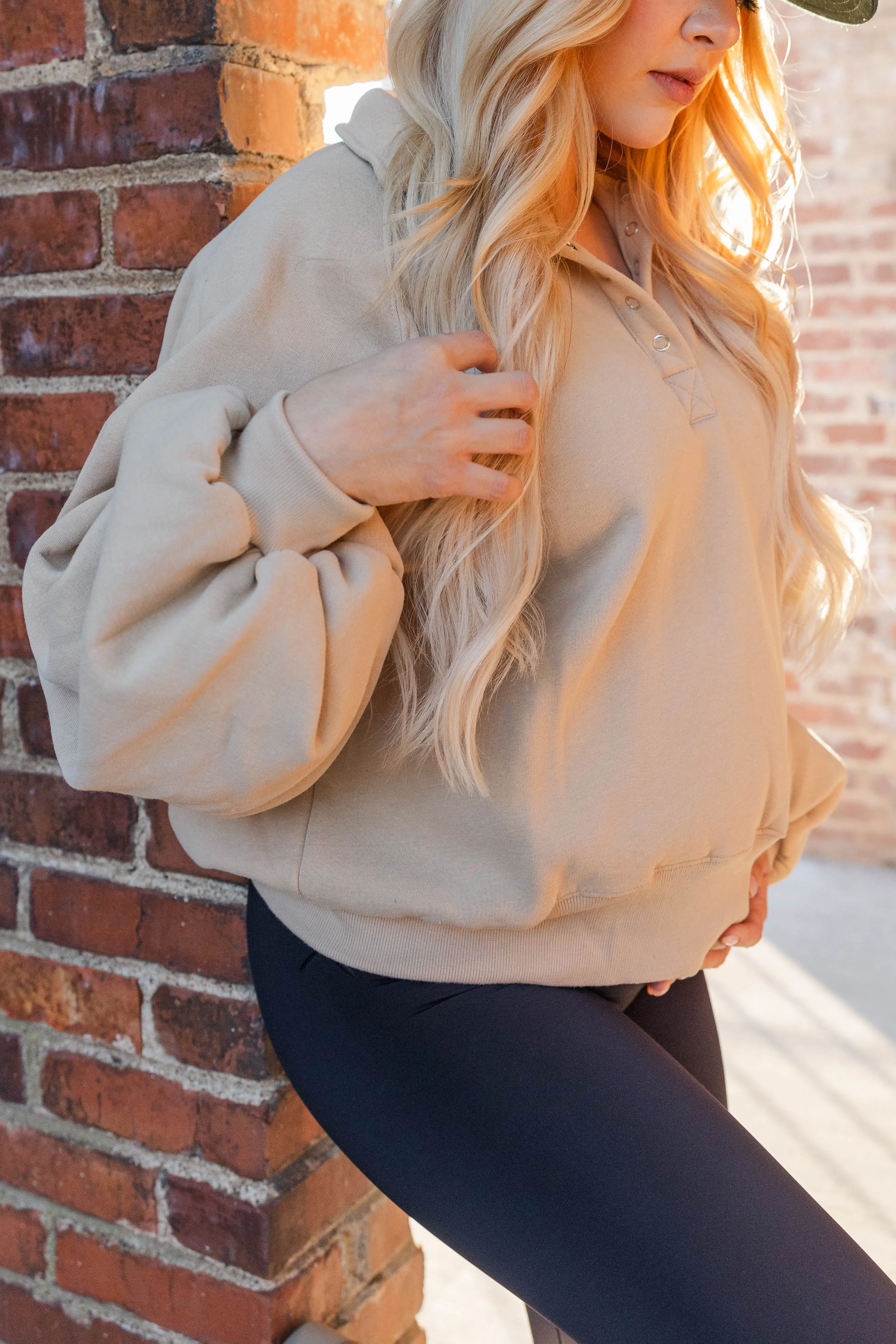 Piper Collared Sweatshirt Warmth Without Bulk