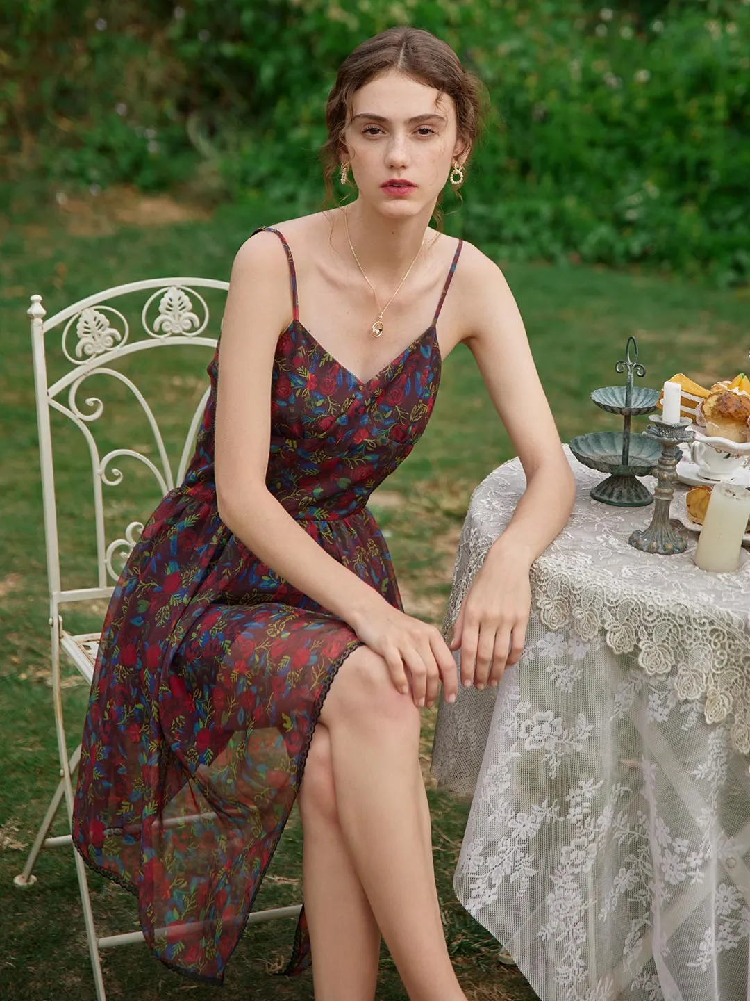 Work-to-Play Wear Valeria Floral Printed Slip Dress