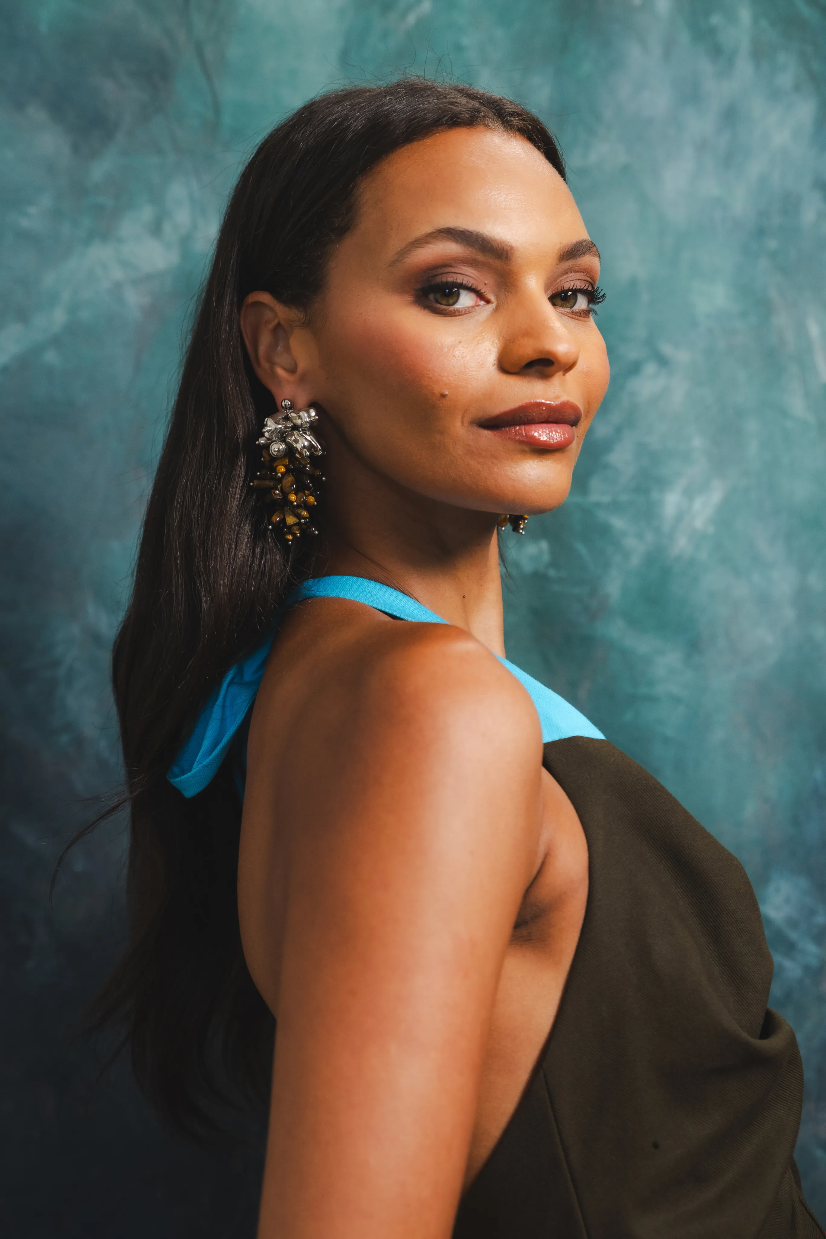 Pleated Bust Umbrella Halter Top ZeroWasteProduction