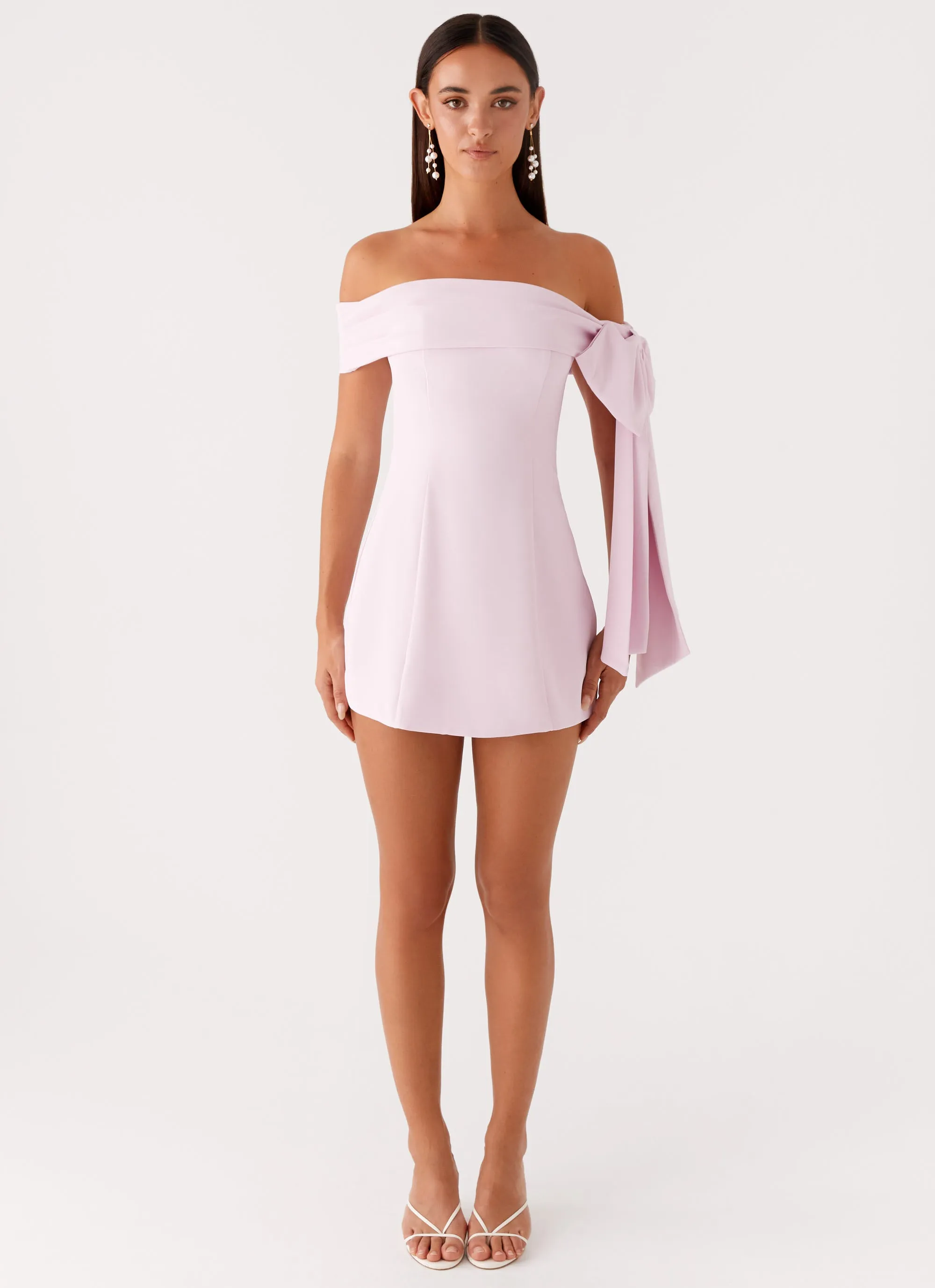 Akari Mini Dress - Pink Monochrome Outfit