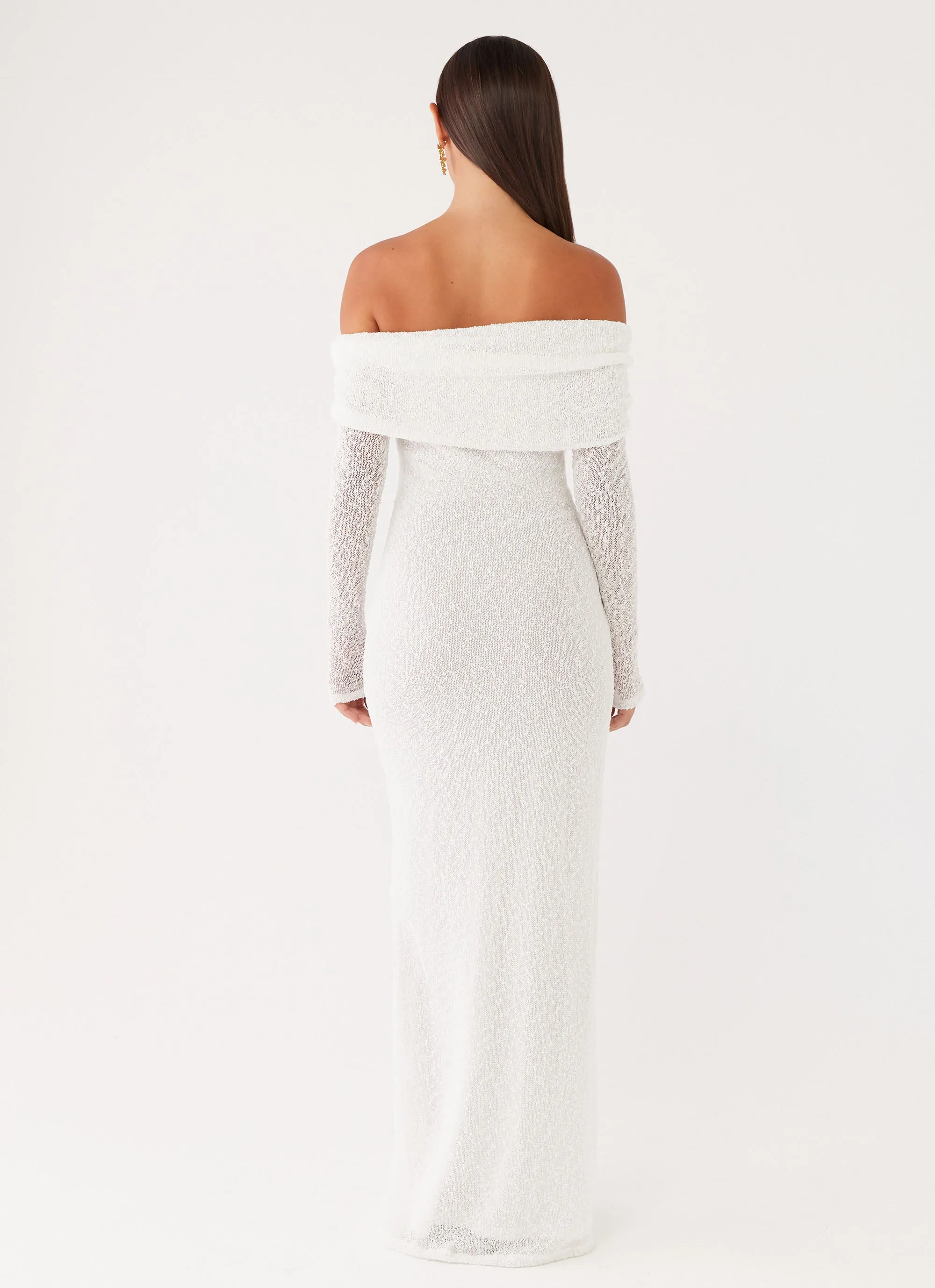 Comfort First Travel-Essential Pollyanna Knit Hardware Maxi Dress - Ivory
