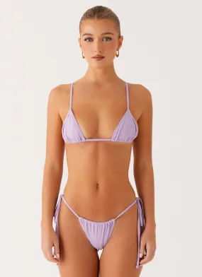 Lightweight Material color fast Calista Bikini Bottoms - Lavender