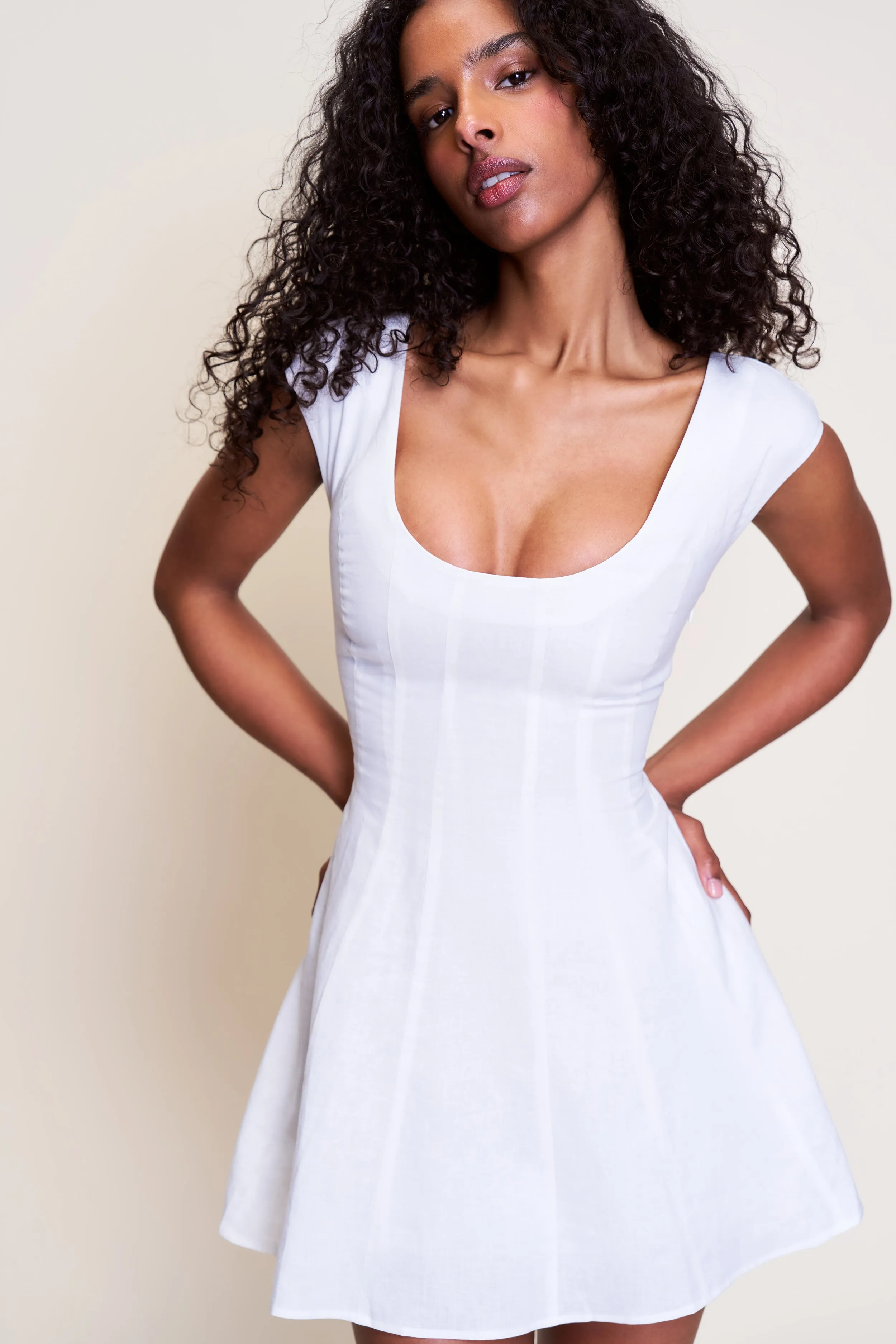 Leila Mini Dress Polished Edge Chic Fit Wear