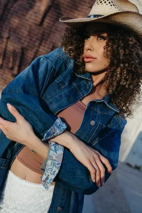 Prairie Drip Denim Jacket ConvertibleCollarSystem StainRepellentCoating