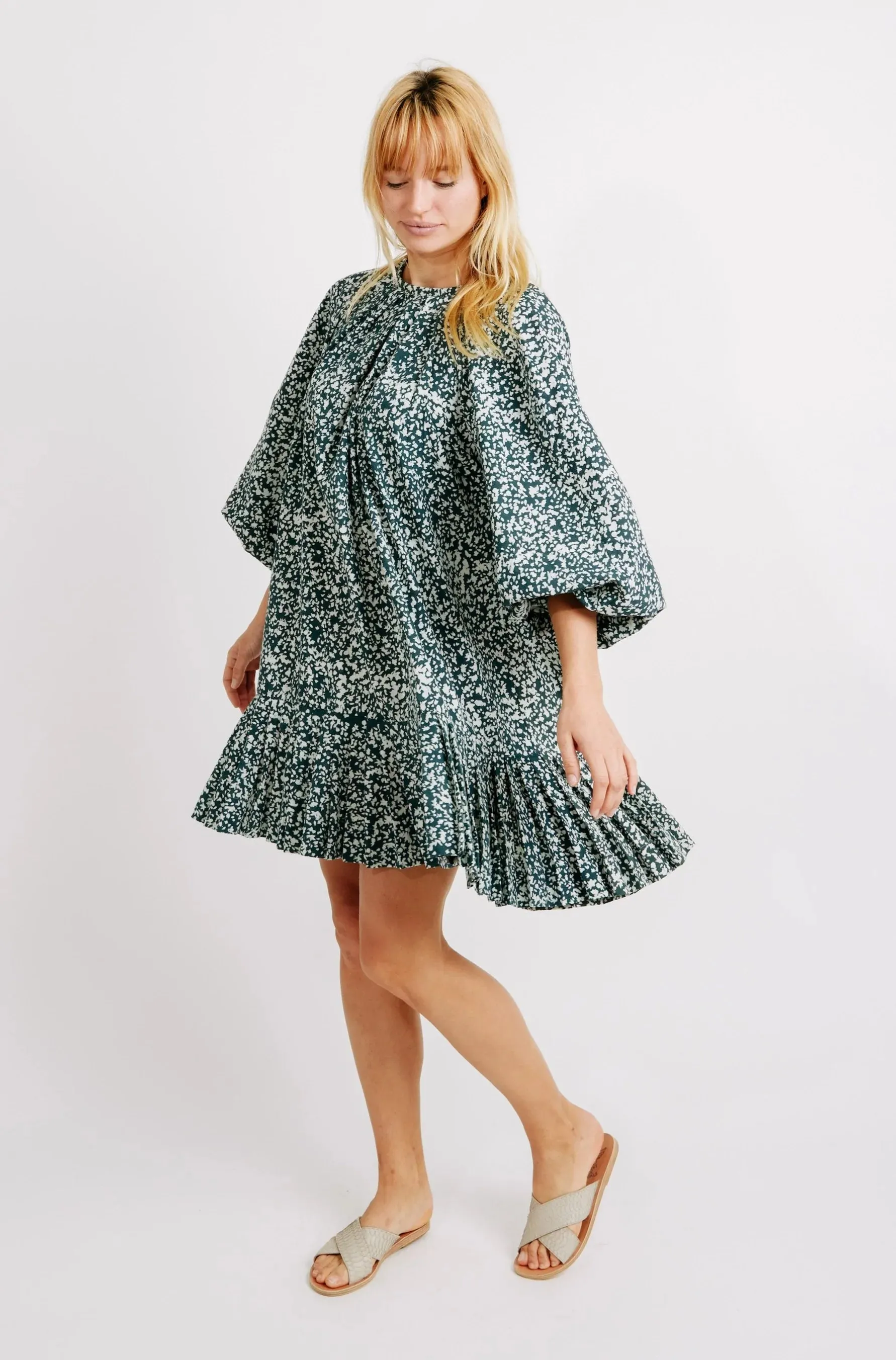 Mirth Somerset Drop Waist Dress in Forest Style focused