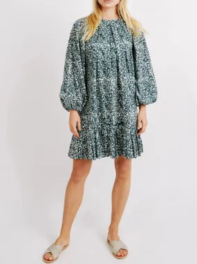 Casual event dress Mirth Somerset Drop Waist Dress in Forest