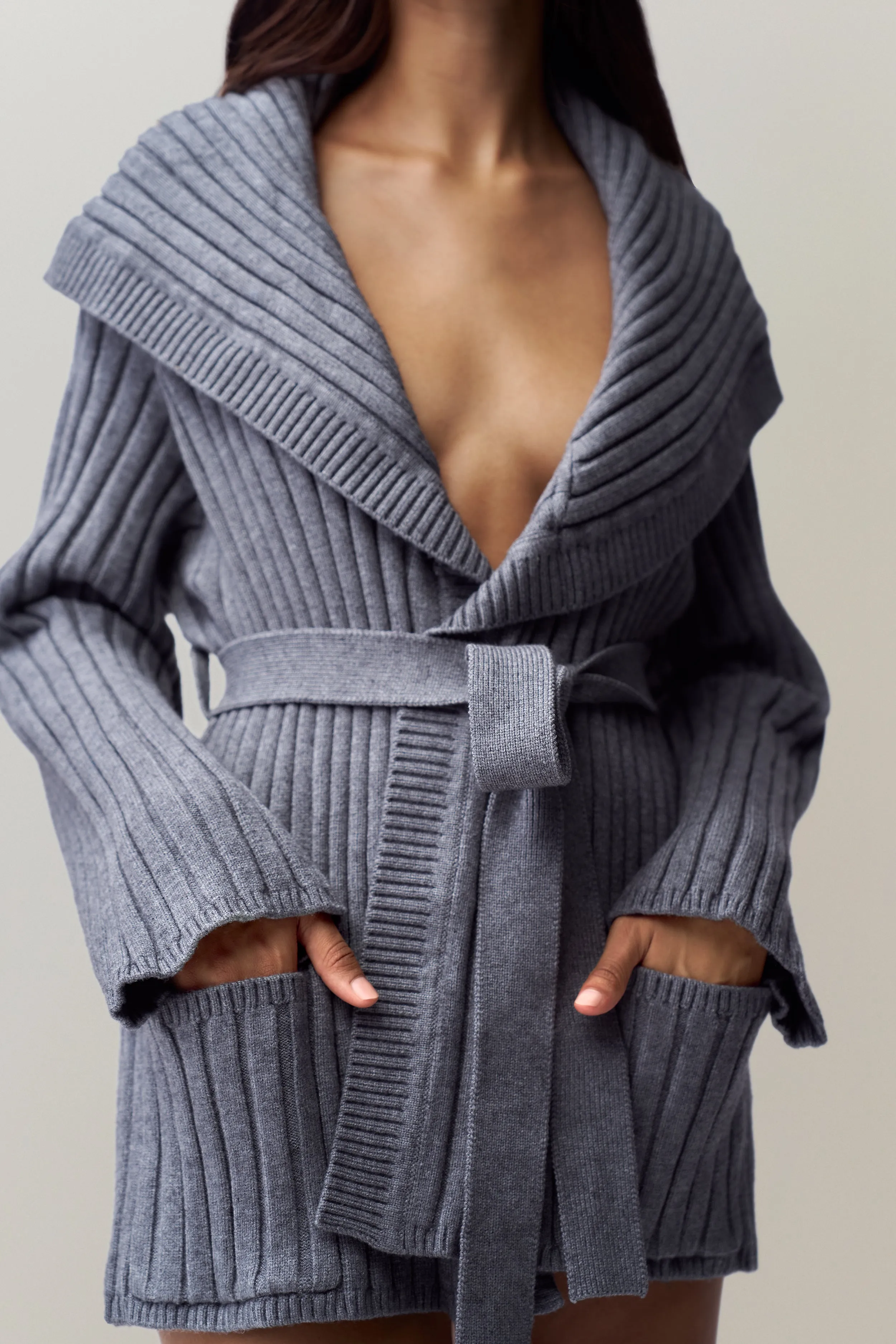 Dimensional Jacquard Weave Versatile Layer Tullia Slouchy Cardigan