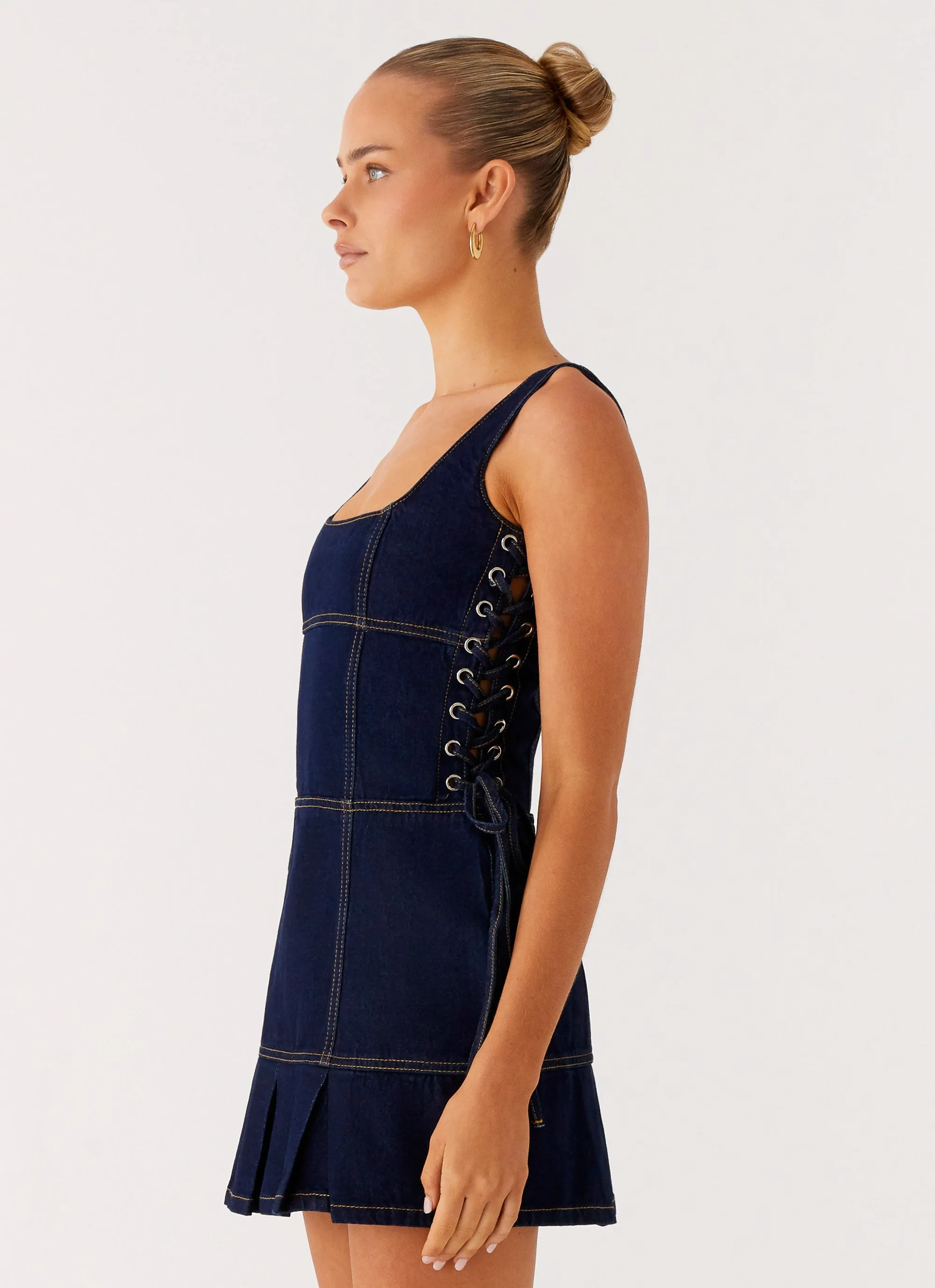 Street Vibe Preston Mini Dress - Indigo