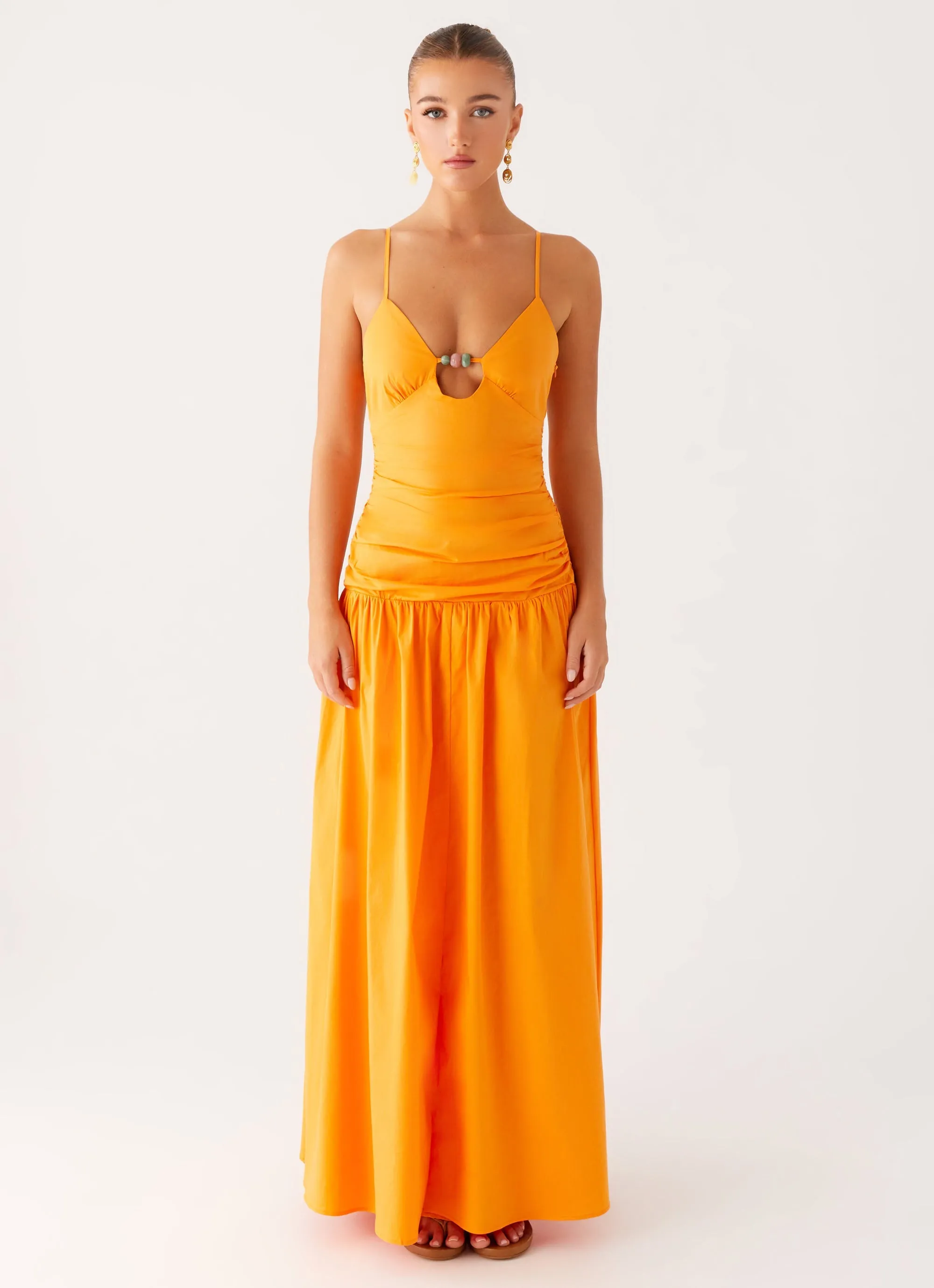 Lightweight Avani Maxi Dress - Orange