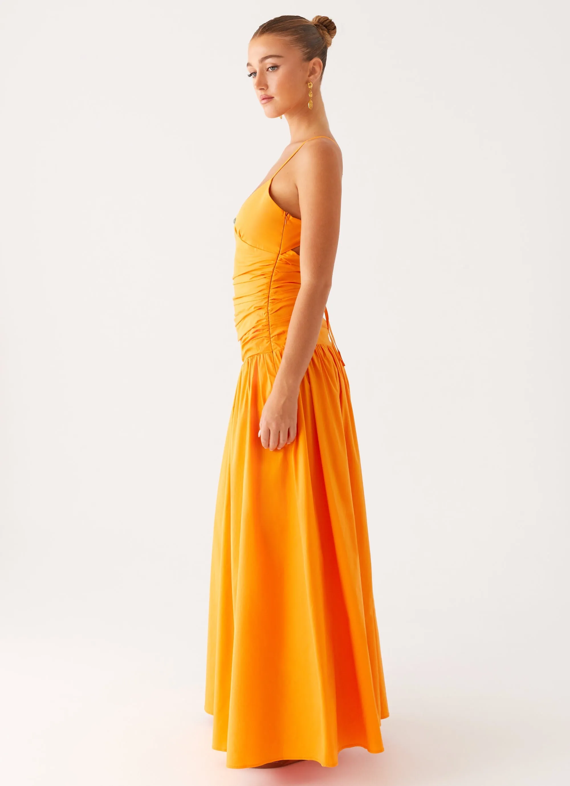 Avani Maxi Dress - Orange Contemporary Fit