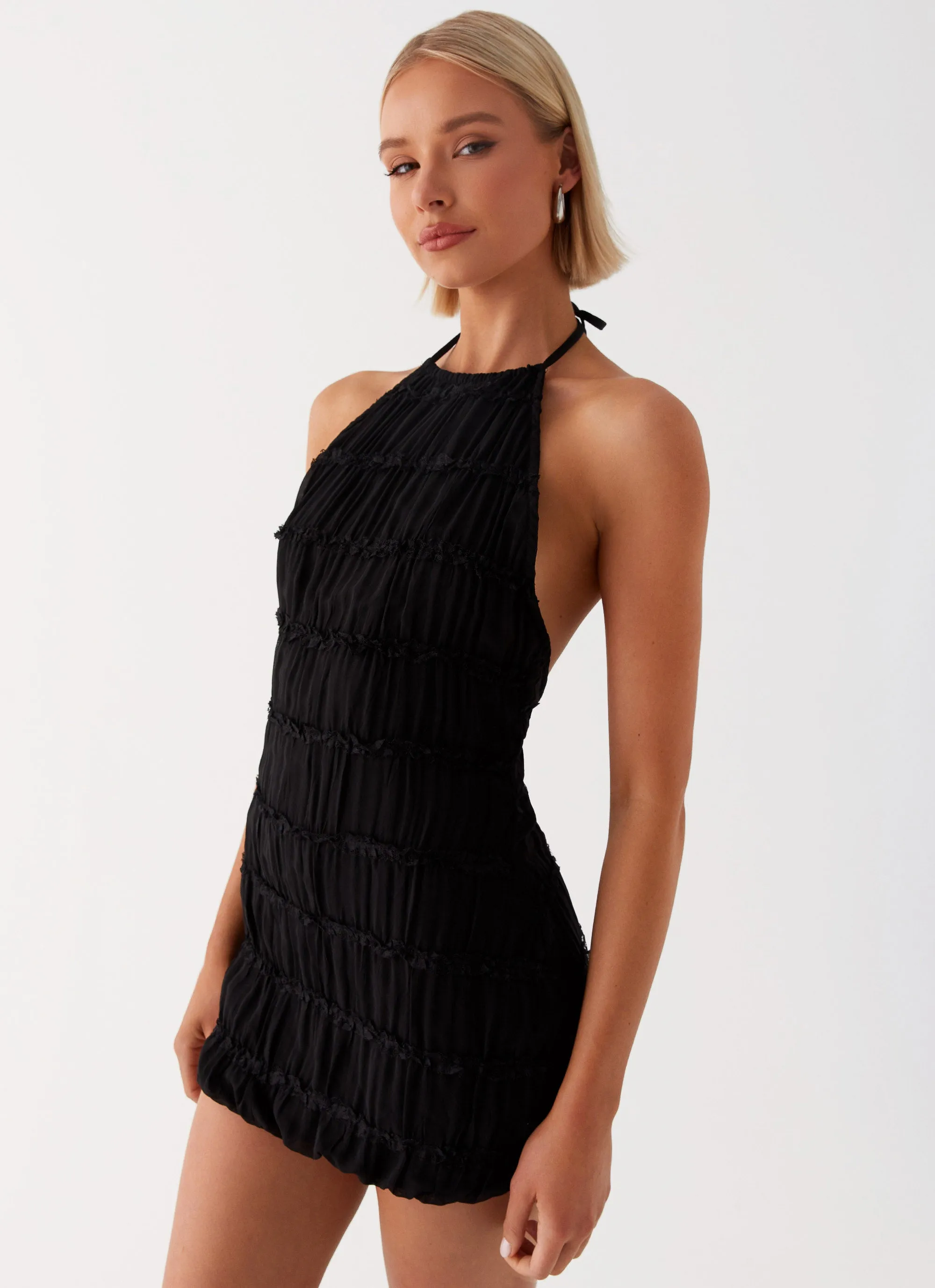 Aullie Mini Dress - Black Easy Fashion All Day